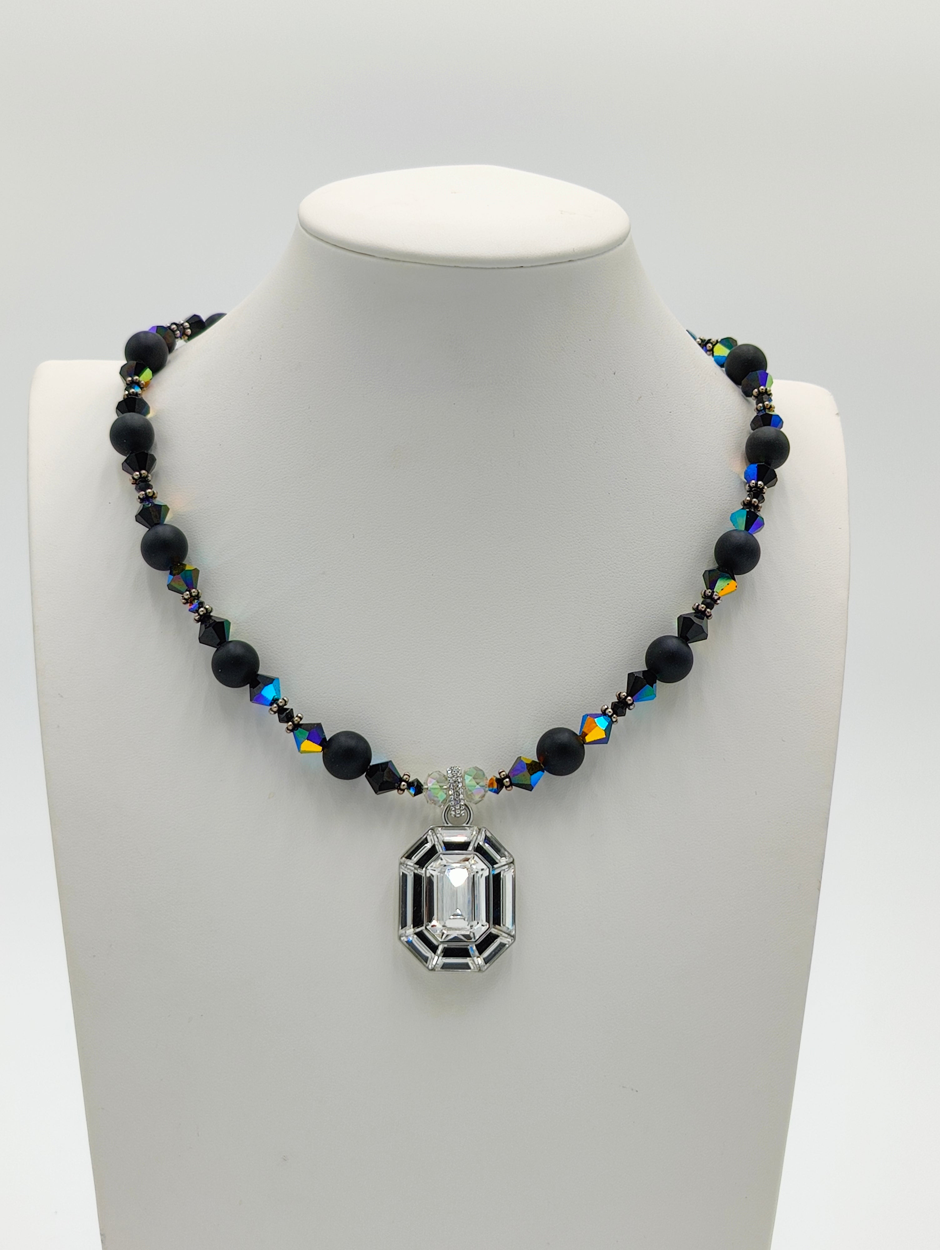 Crystal Pendant Black Brilliance