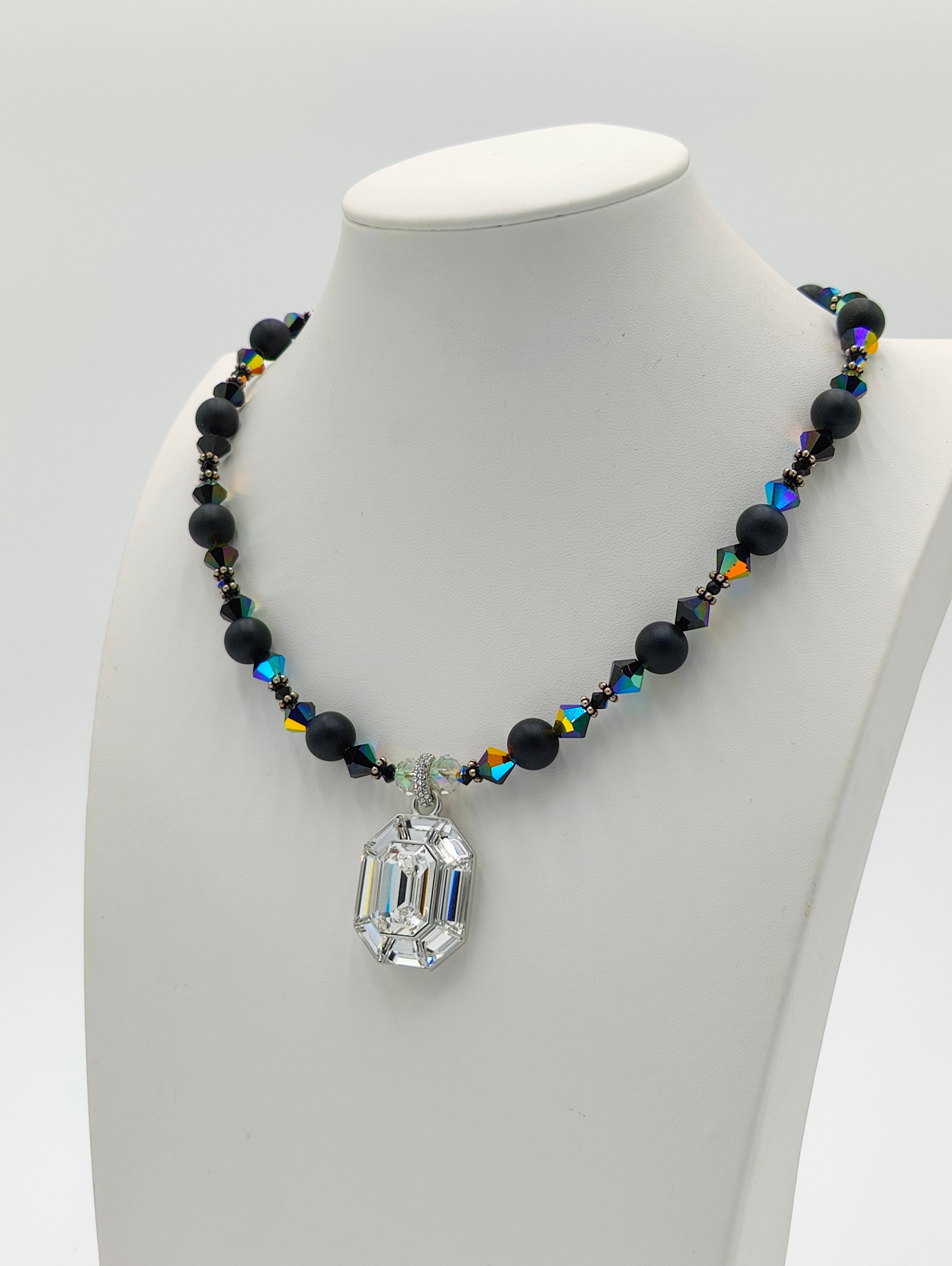 Crystal Pendant Black Brilliance