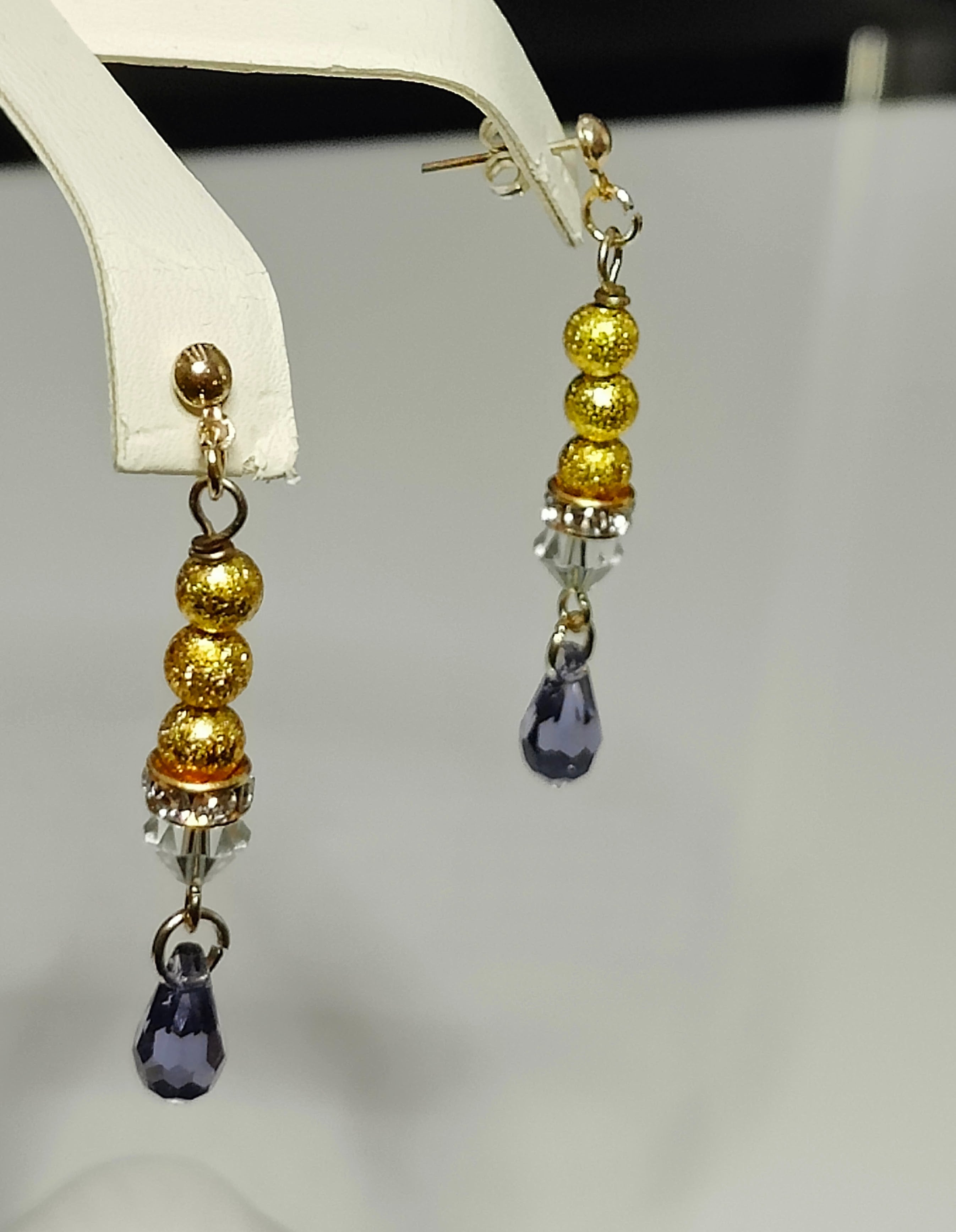 Tanzanite Crystal Earrings