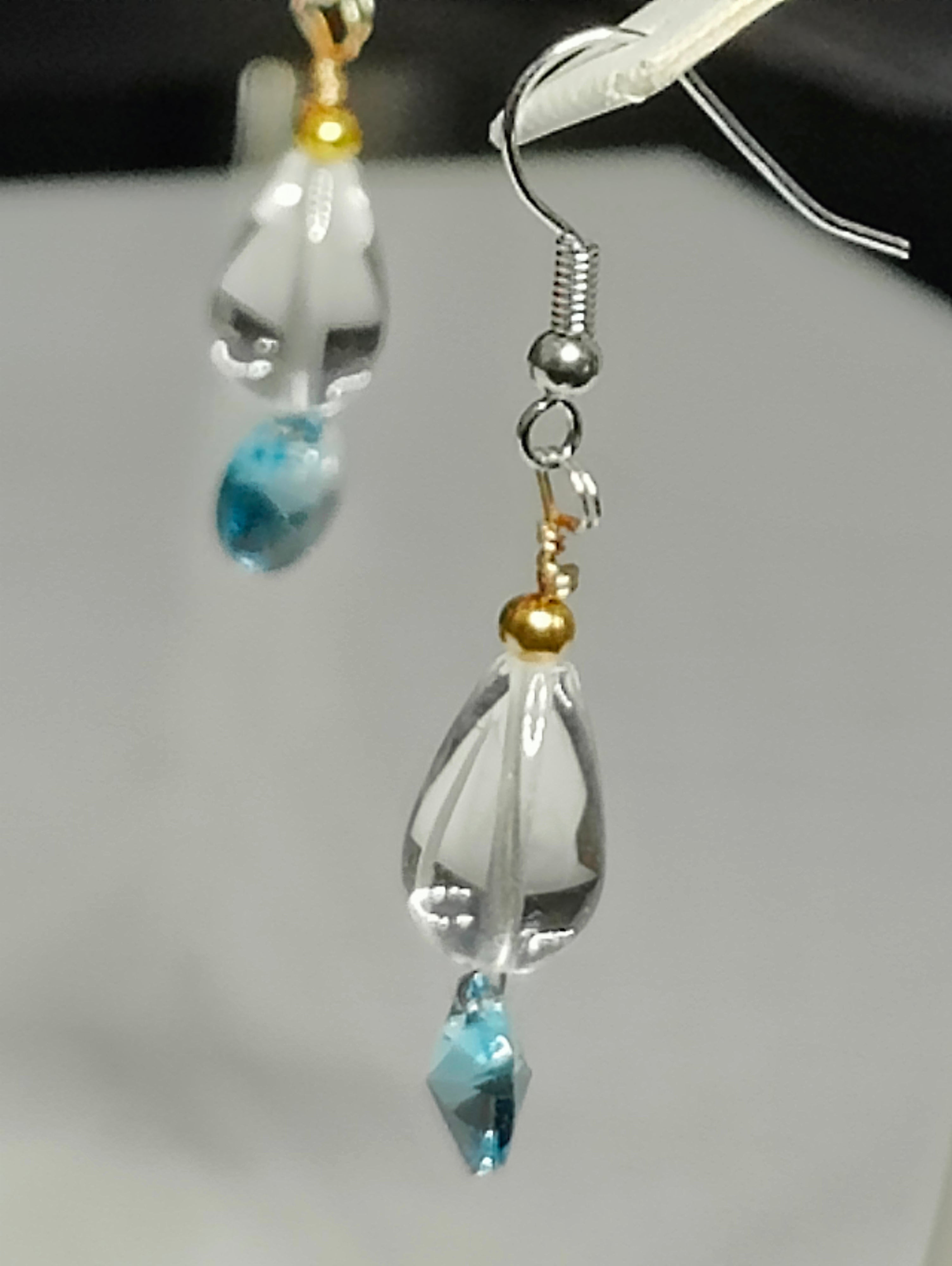 Quartz and Crystal Earrings