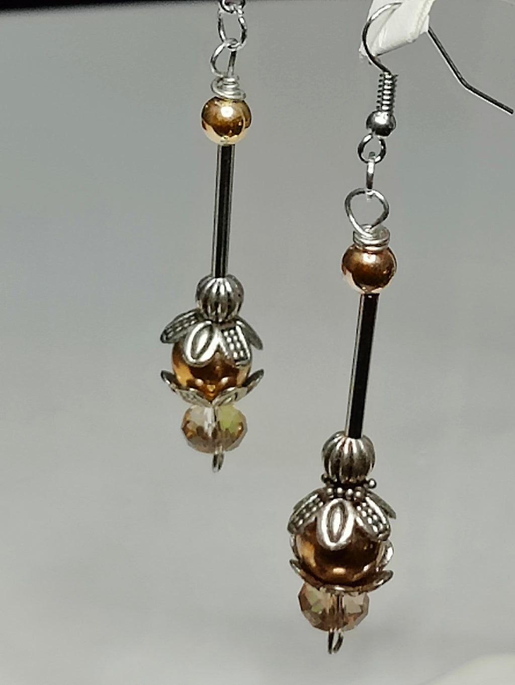 Copper Sparkle Earrings