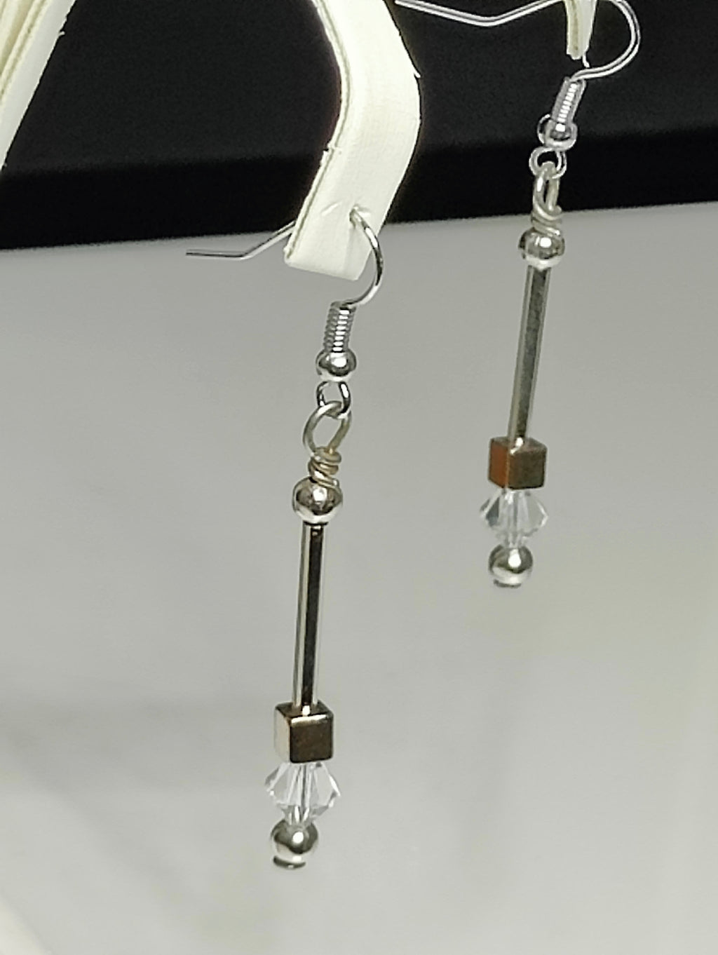 Crystal and Cubes Earrings