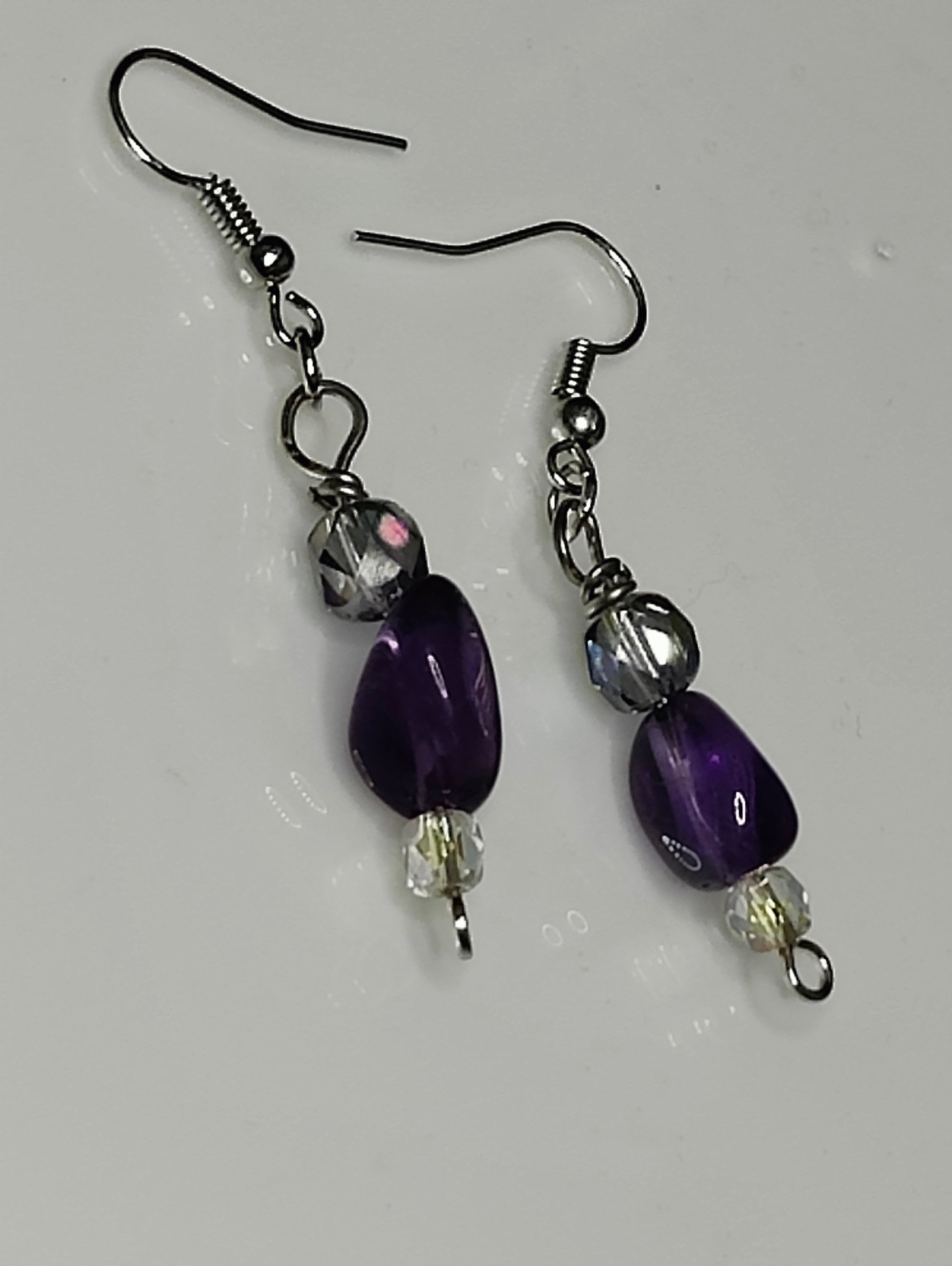 Amethyst Dangle Earrings
