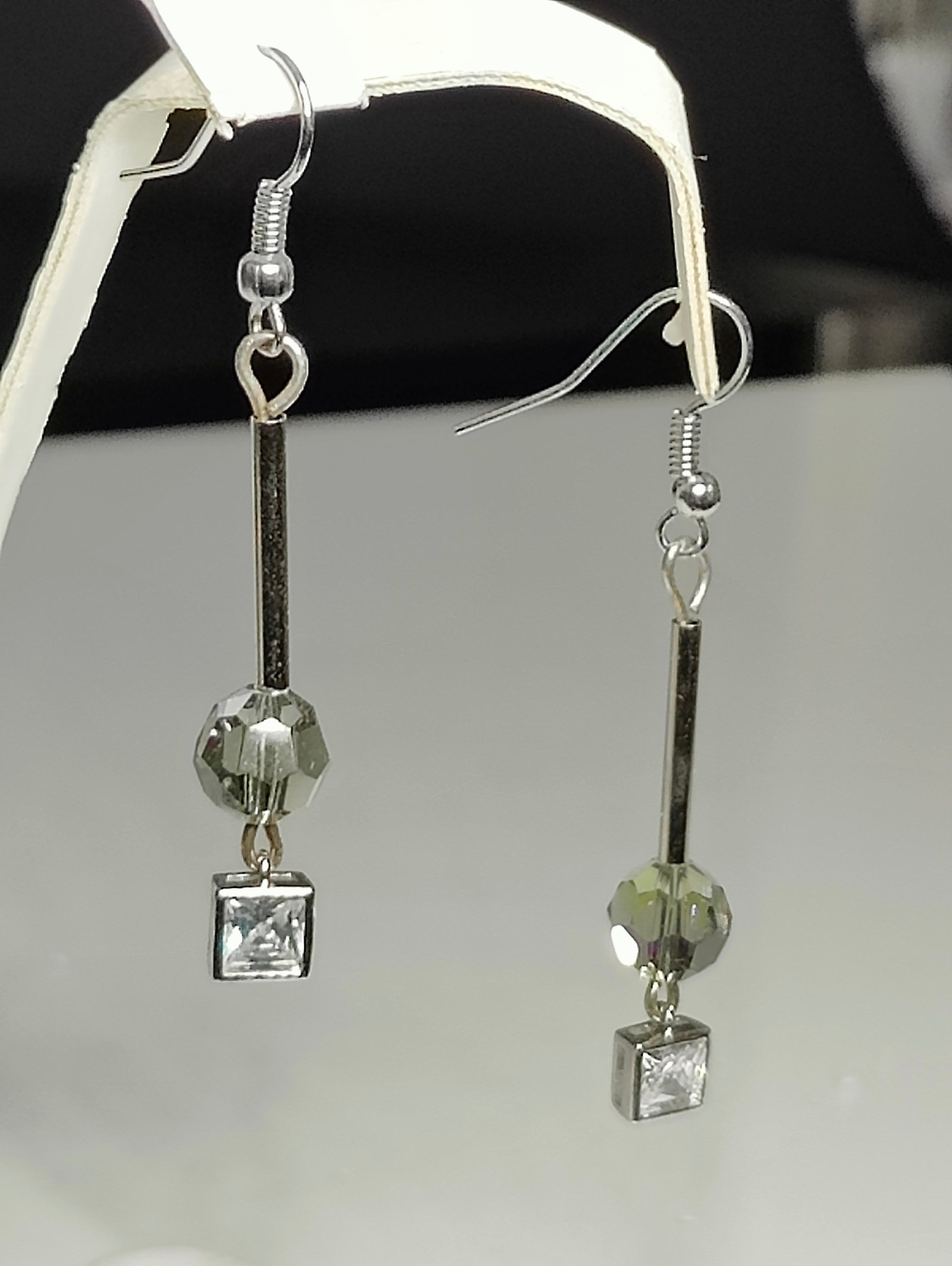 Cubist Crystal Earrings
