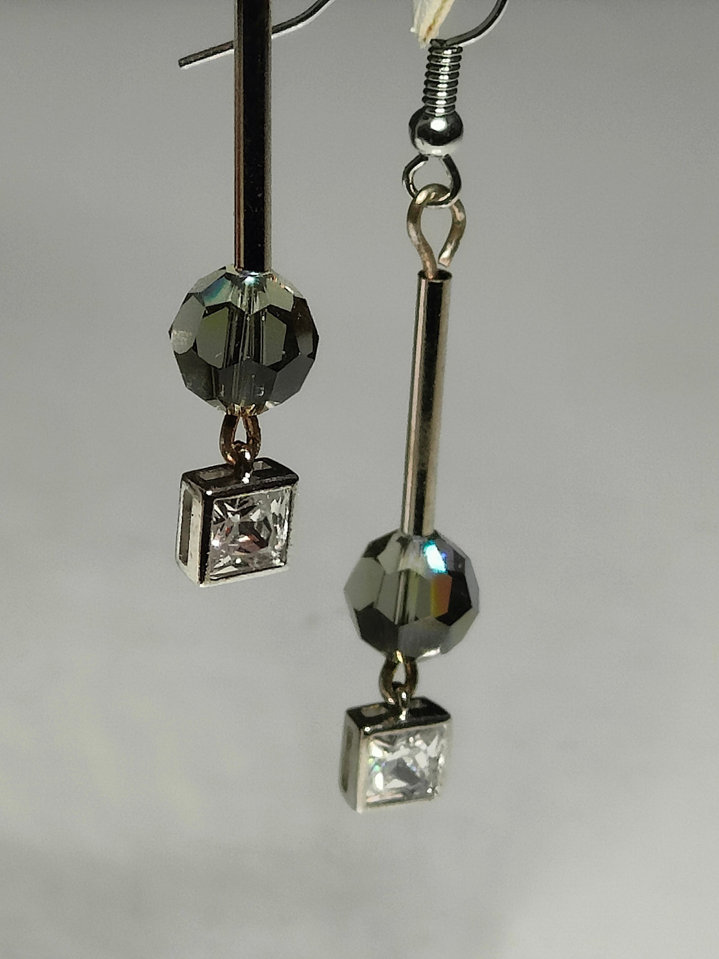 Cubist Crystal Earrings