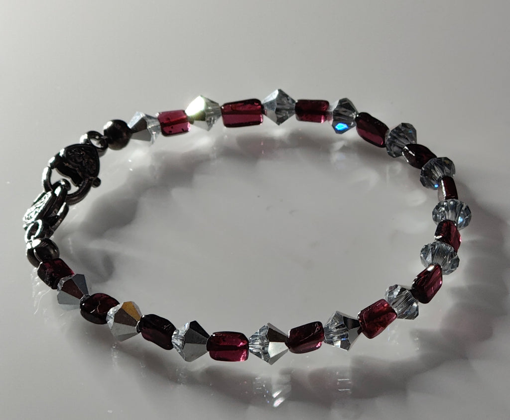 I Love Garnets Bracelet