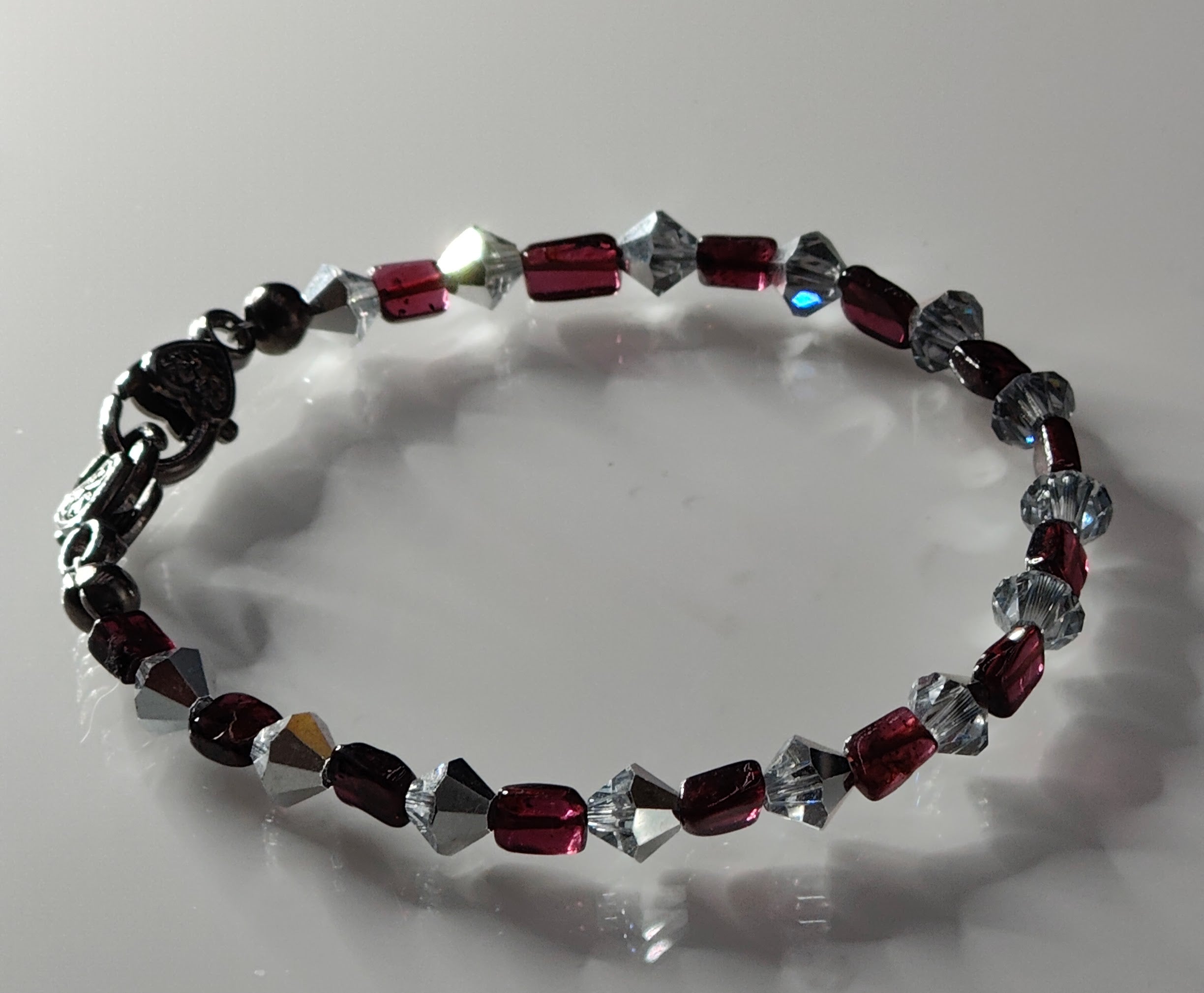 I Love Garnets Bracelet