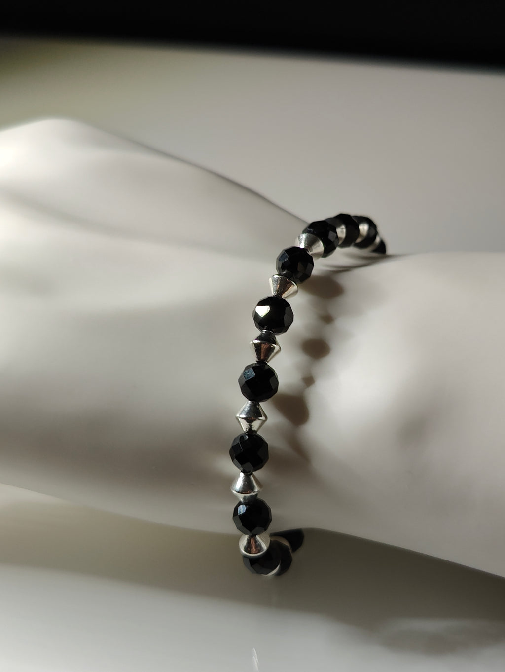 Spinel and Steel Bracelet