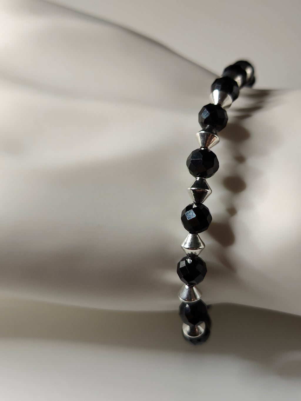 Spinel and Steel Bracelet