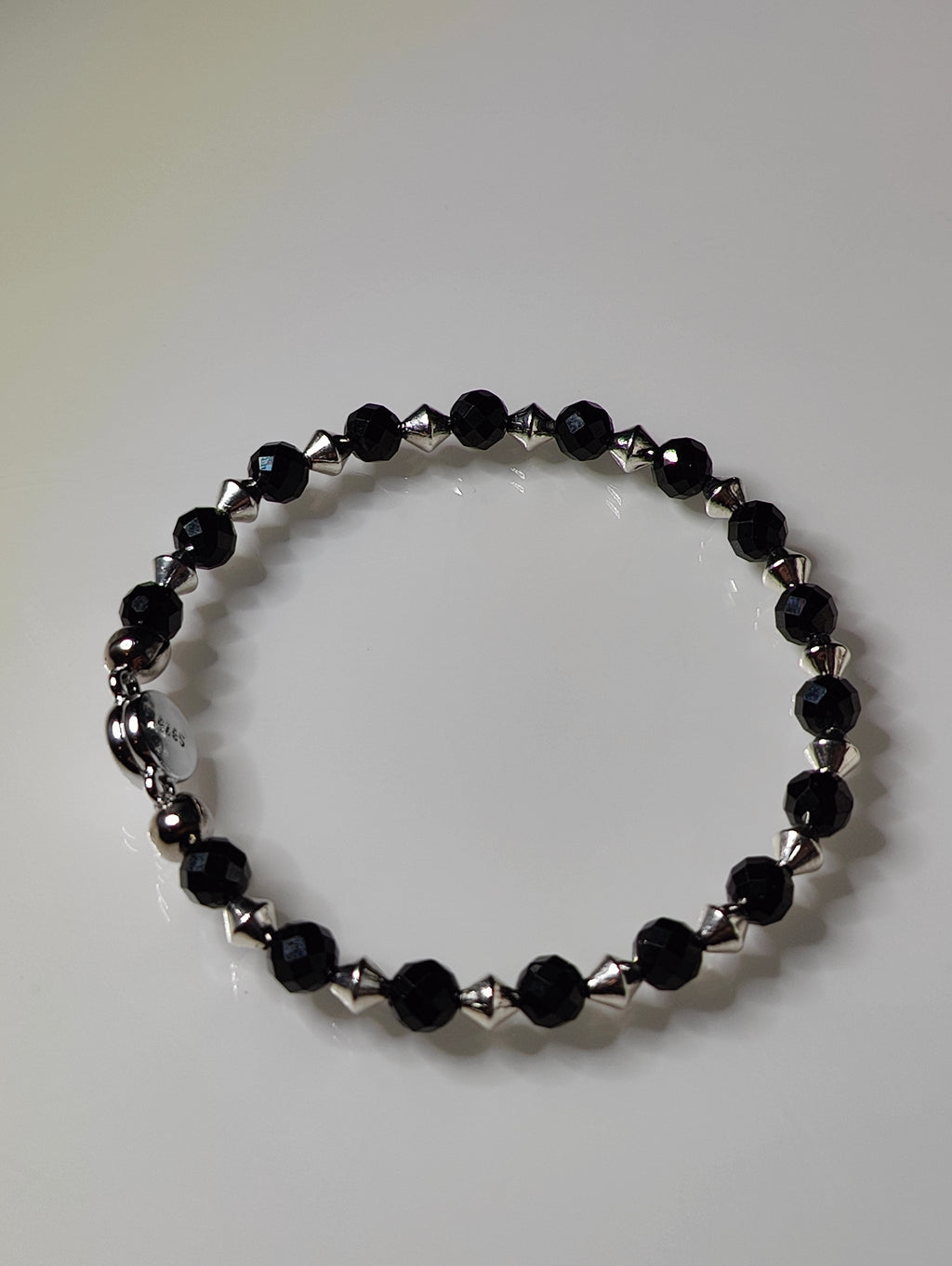 Spinel and Steel Bracelet