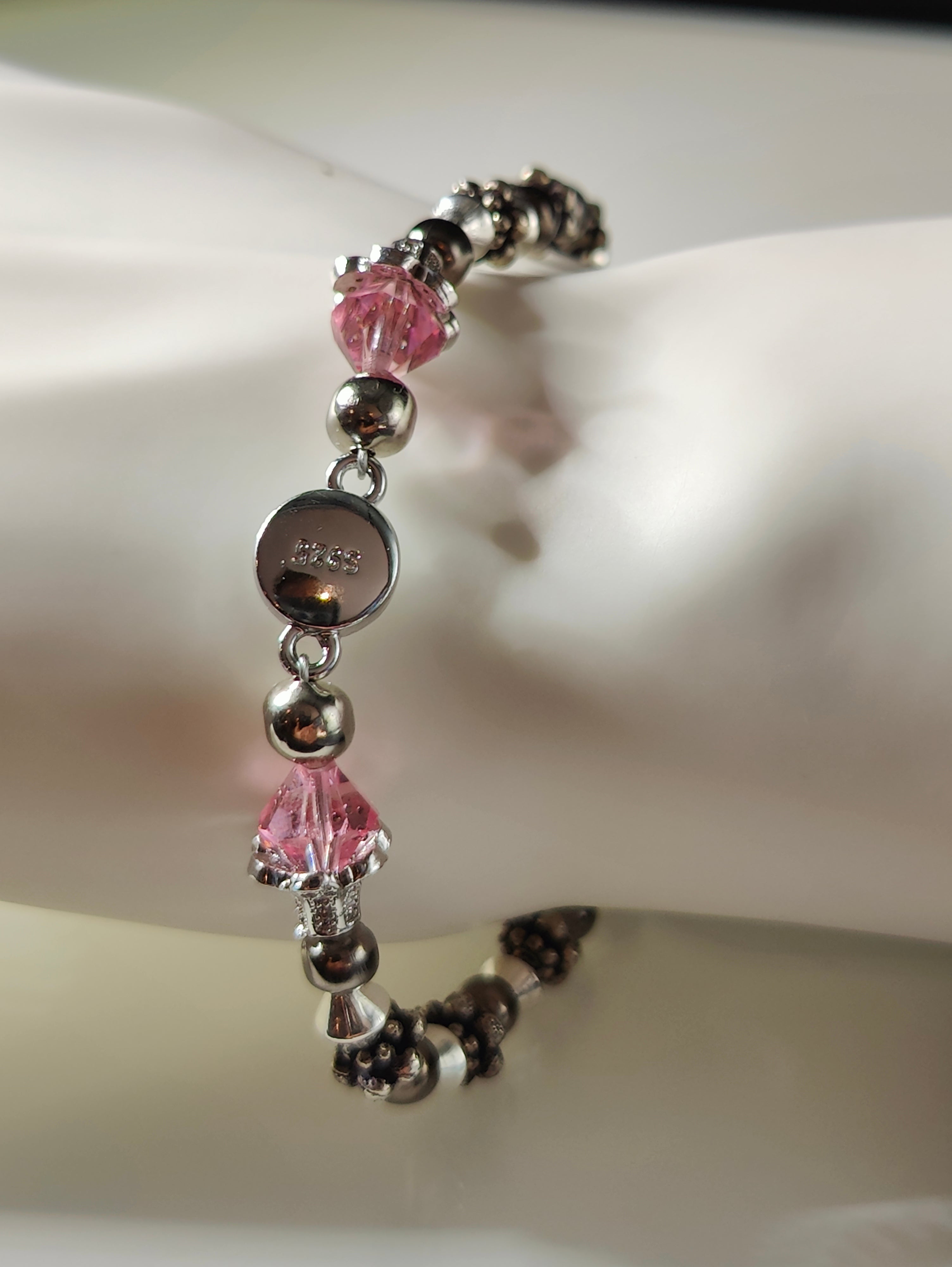 Steely Pink Bracelet