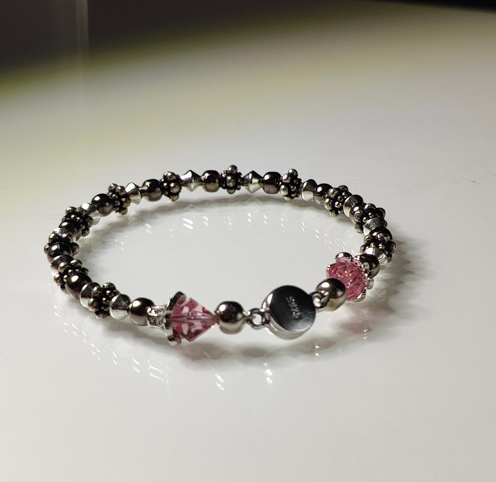 Steely Pink Bracelet