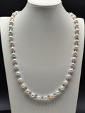 Artisan Glass and Pearls Necklace