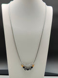 Black Pearl Slider Necklace