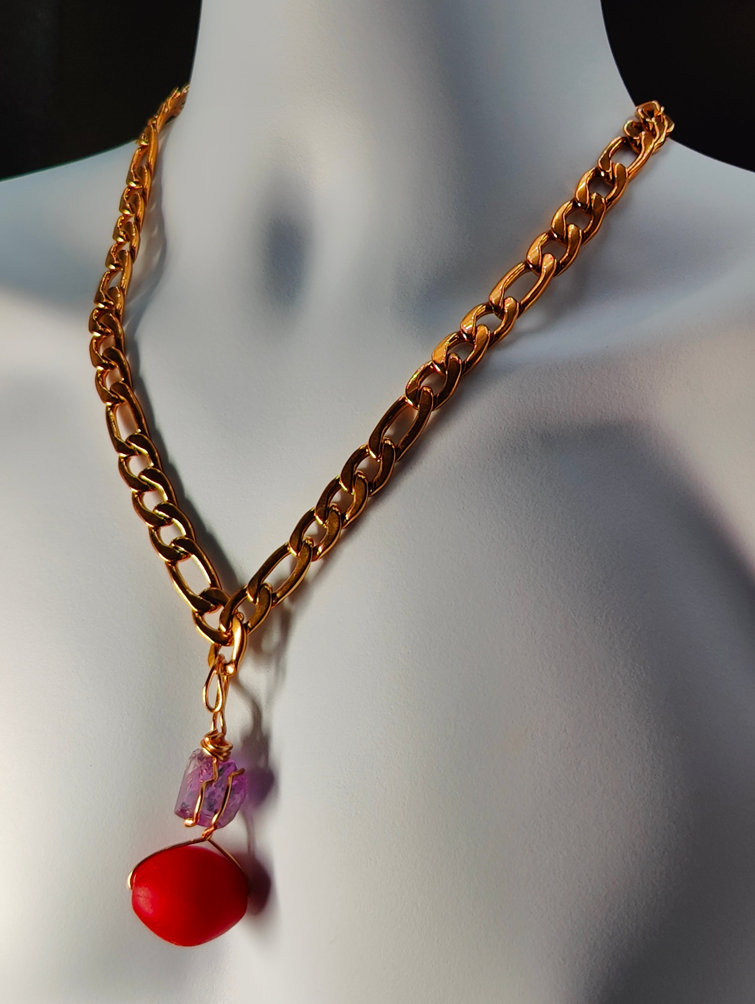 Vintage Red Necklace