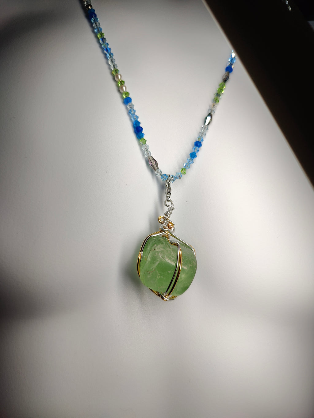 Prehnite Boulder Necklace