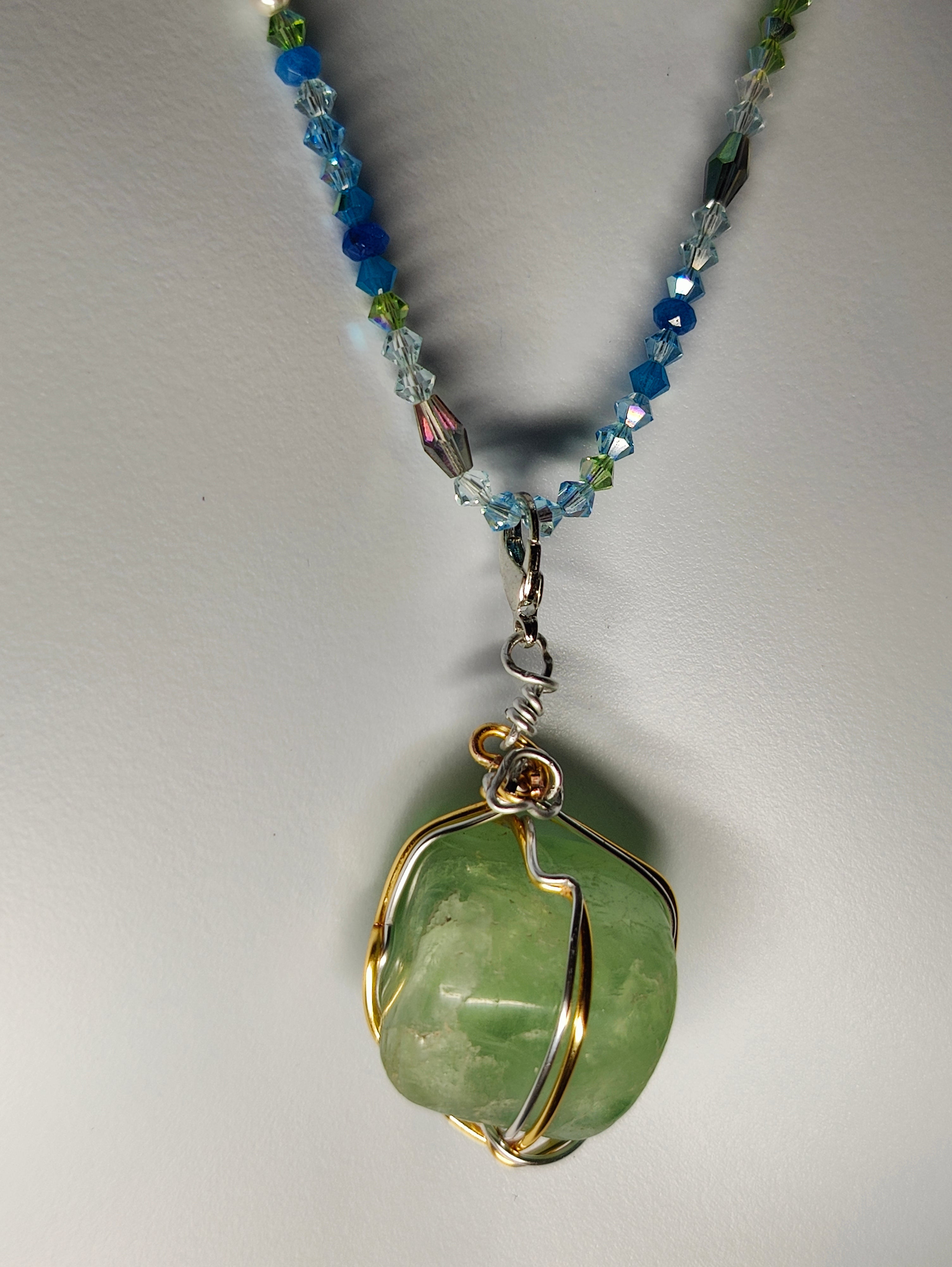 Prehnite Boulder Necklace