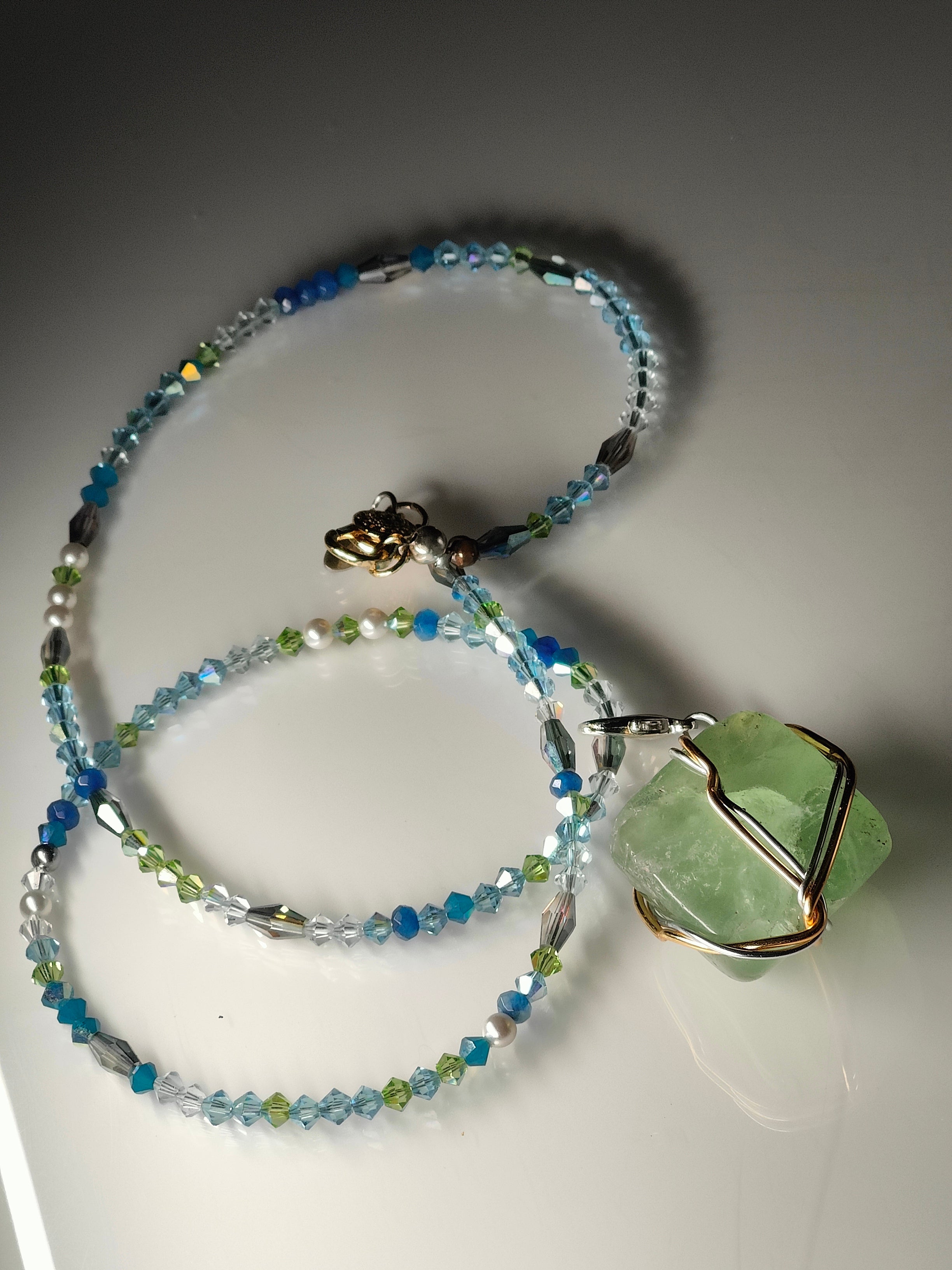Prehnite Boulder Necklace