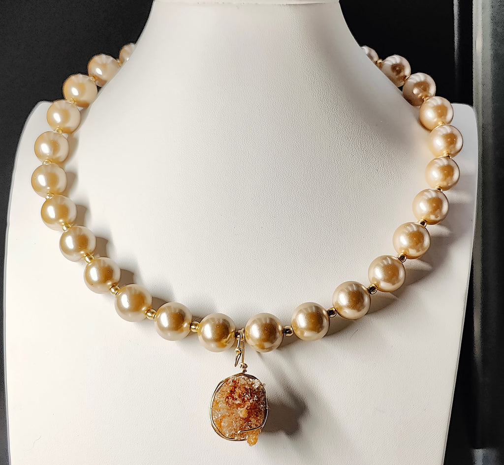 Crystalline Pendant Necklace