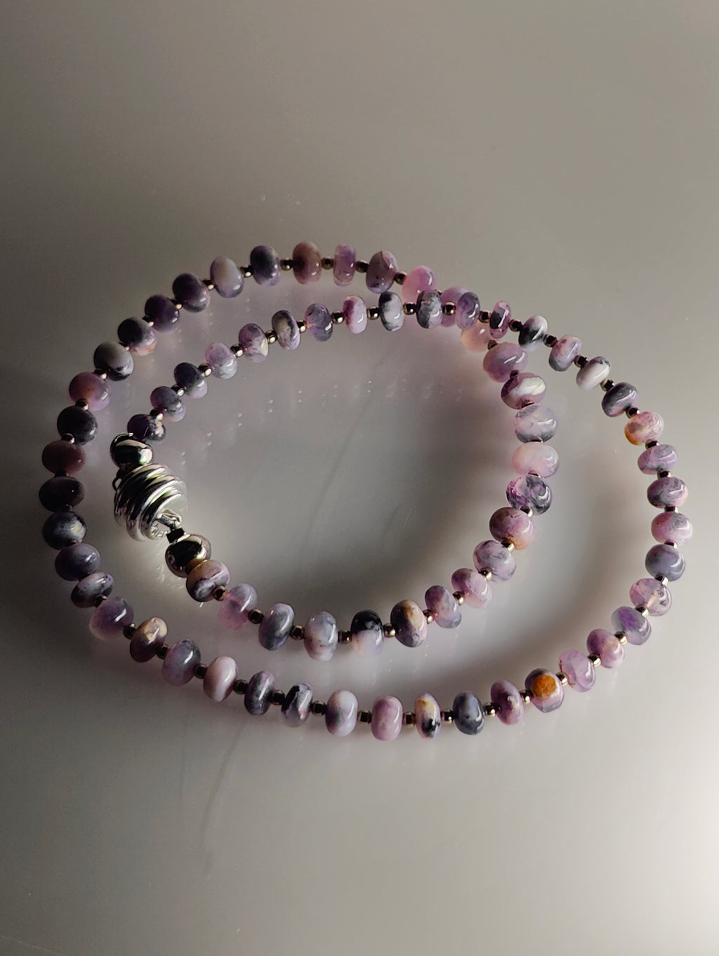 Opal and Steel Necklace