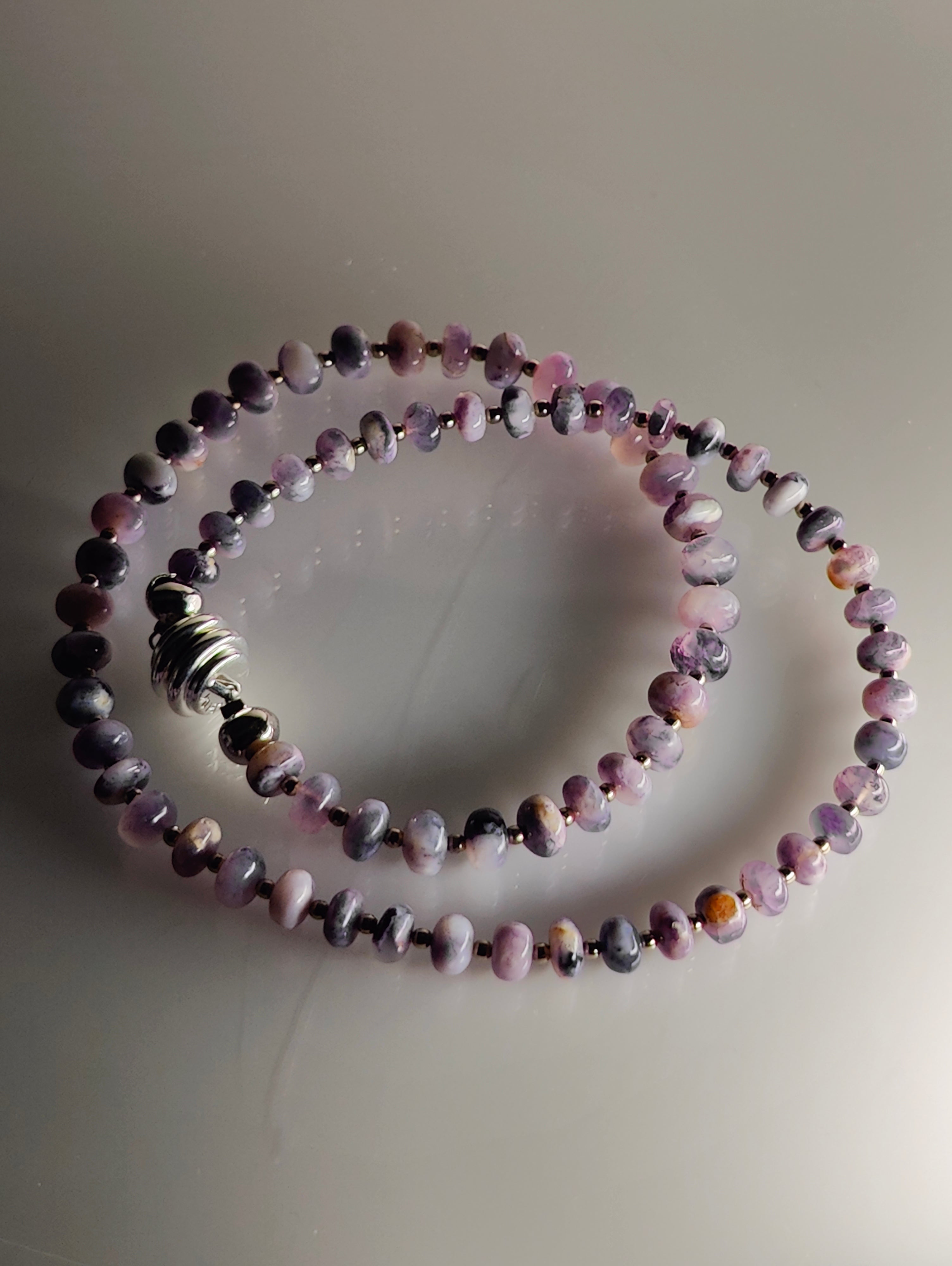 Opal and Steel Necklace