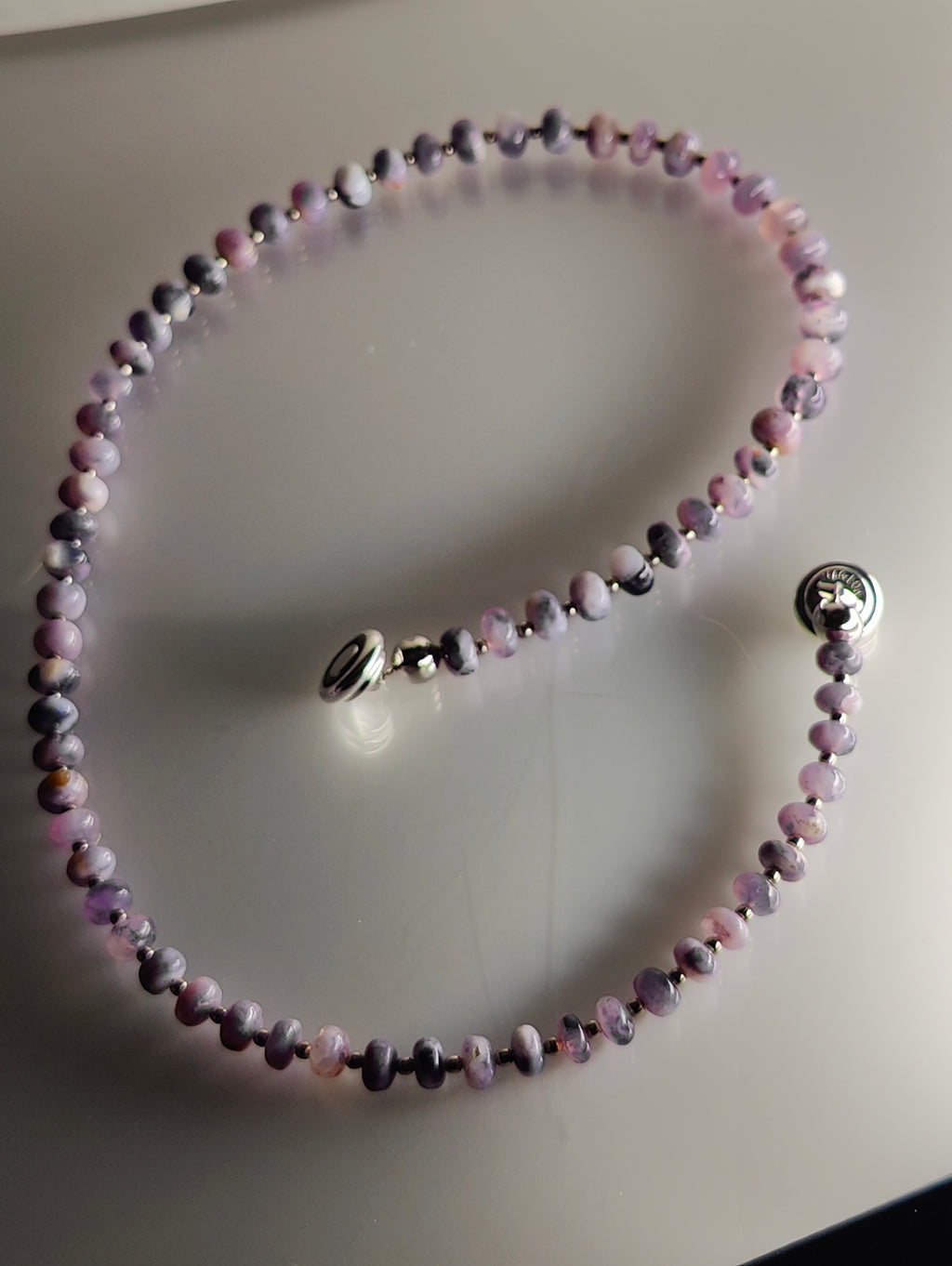 Opal and Steel Necklace