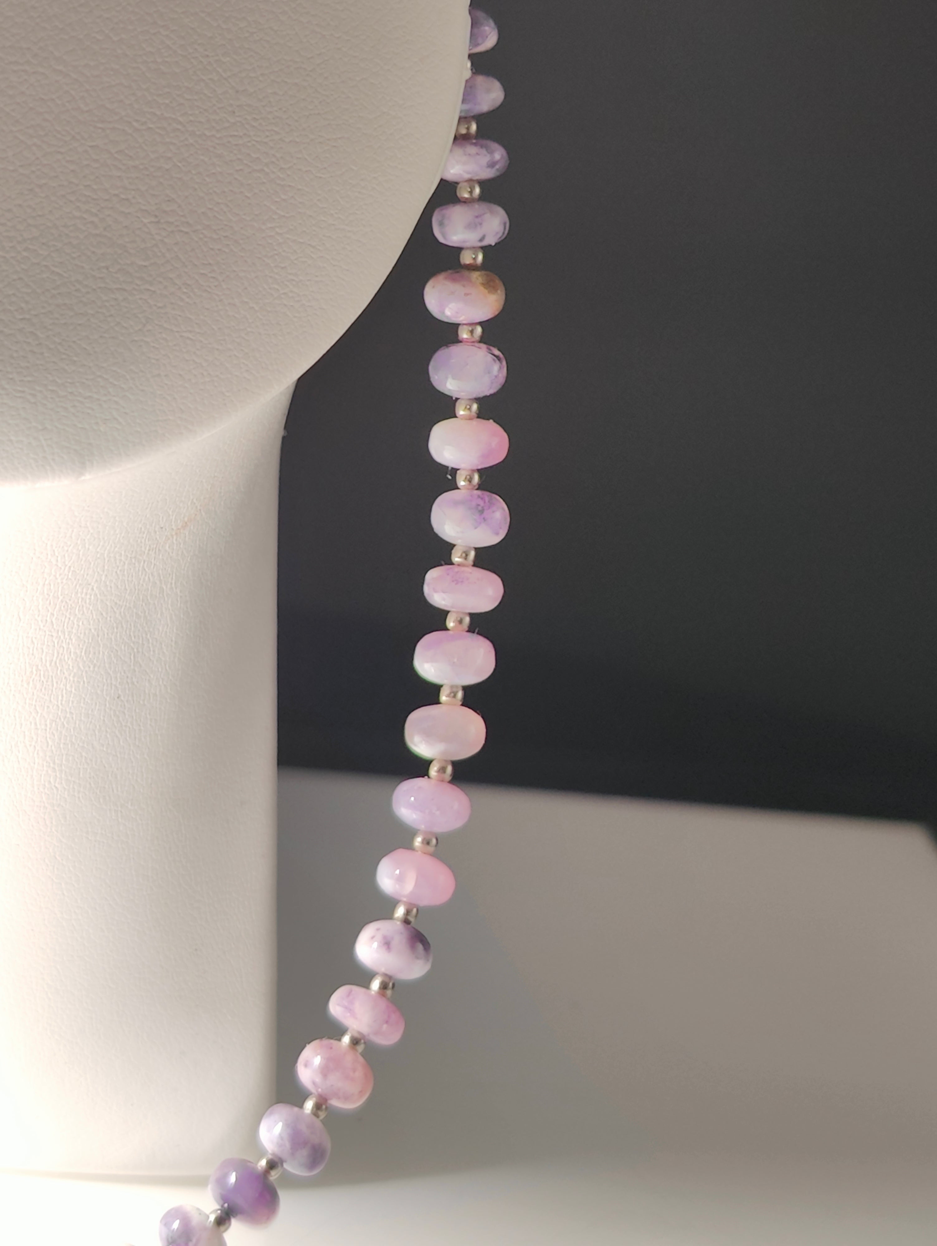 Opal and Steel Necklace