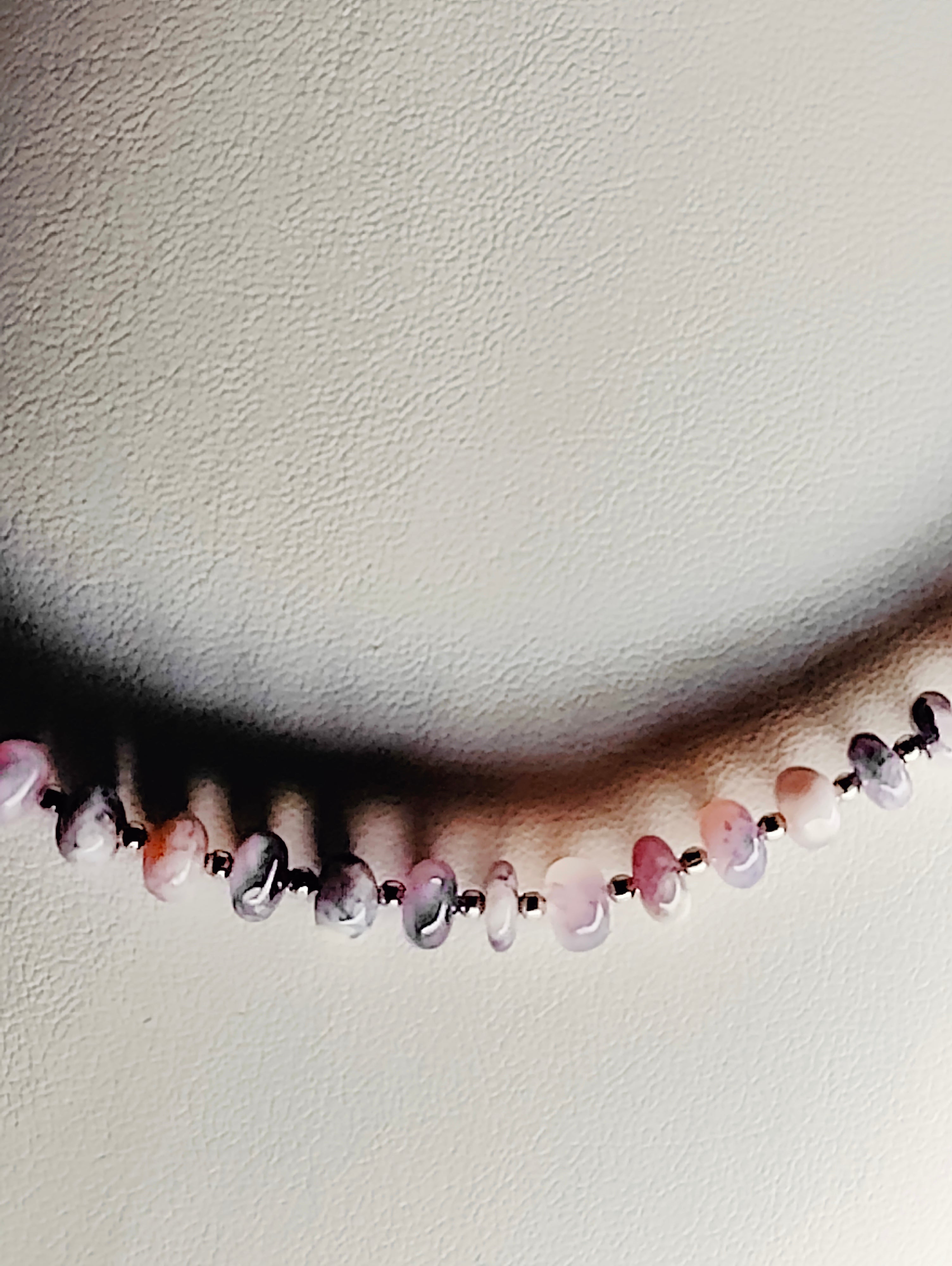 Opal and Steel Necklace