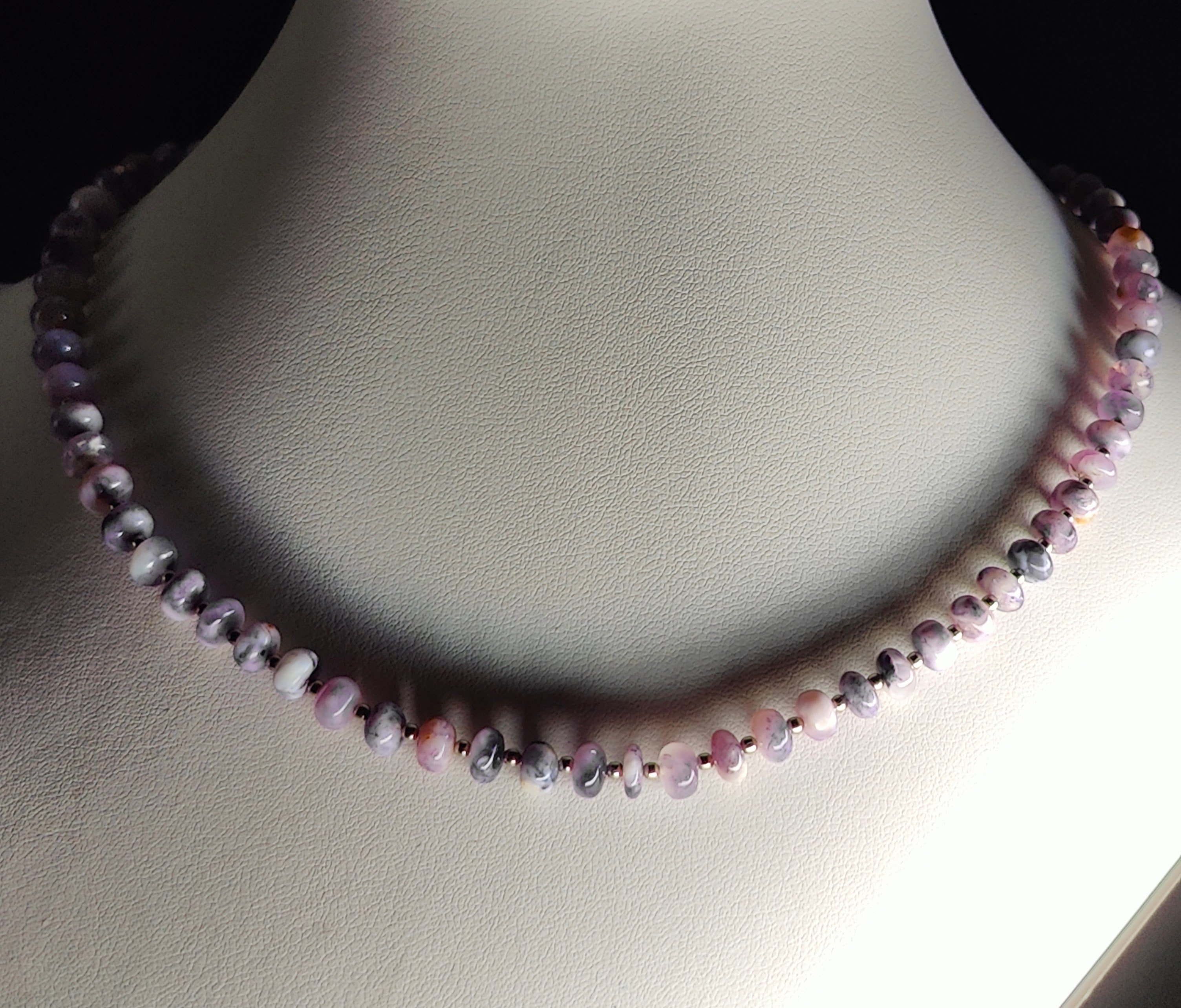 Opal and Steel Necklace