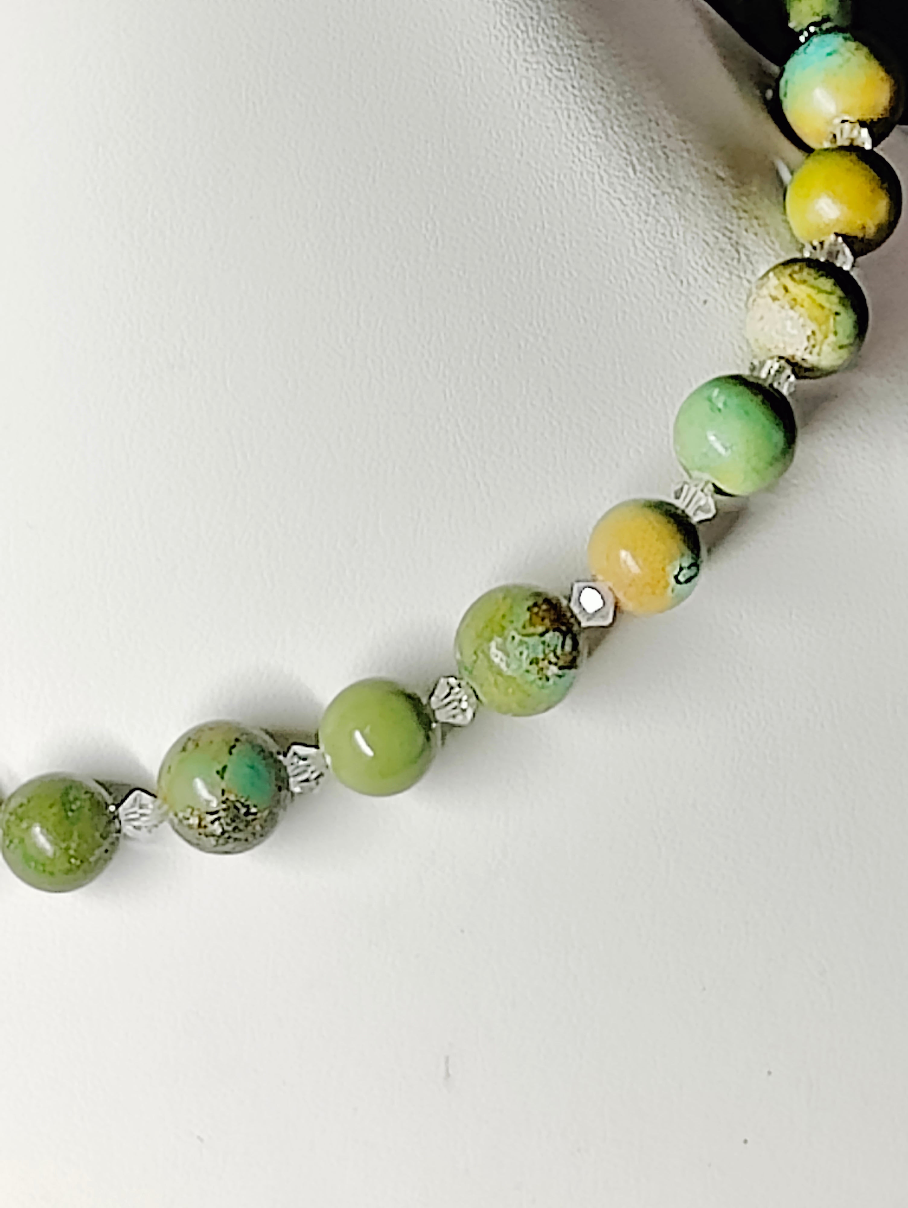 Jasper and Crystals Necklace