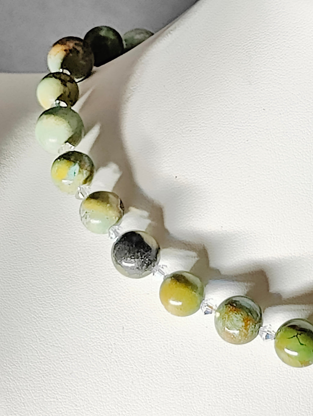 Jasper and Crystals Necklace