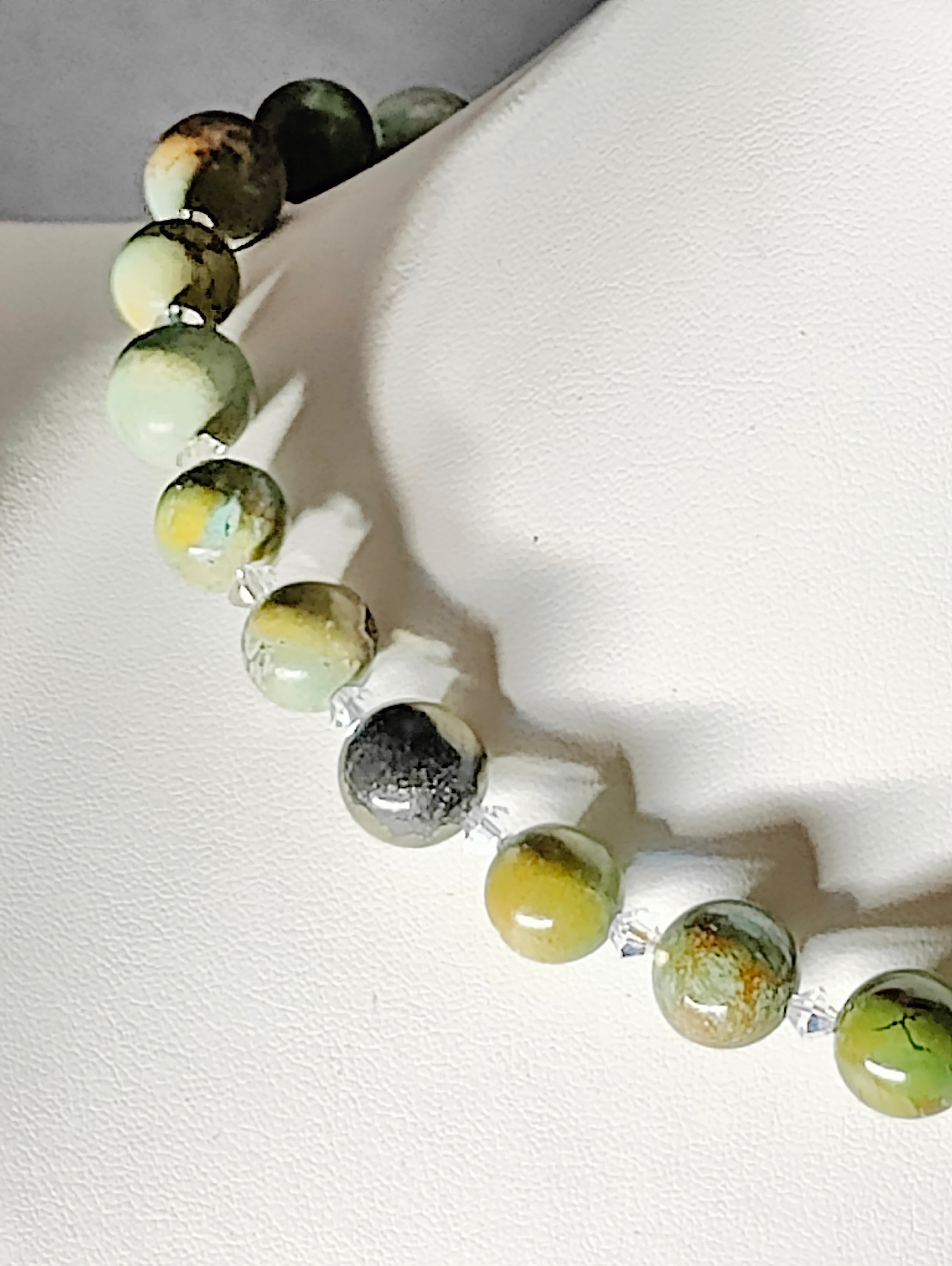 Jasper and Crystals Necklace