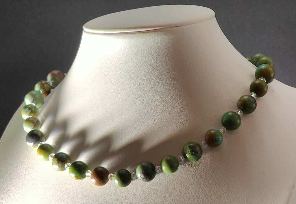 Jasper and Crystals Necklace