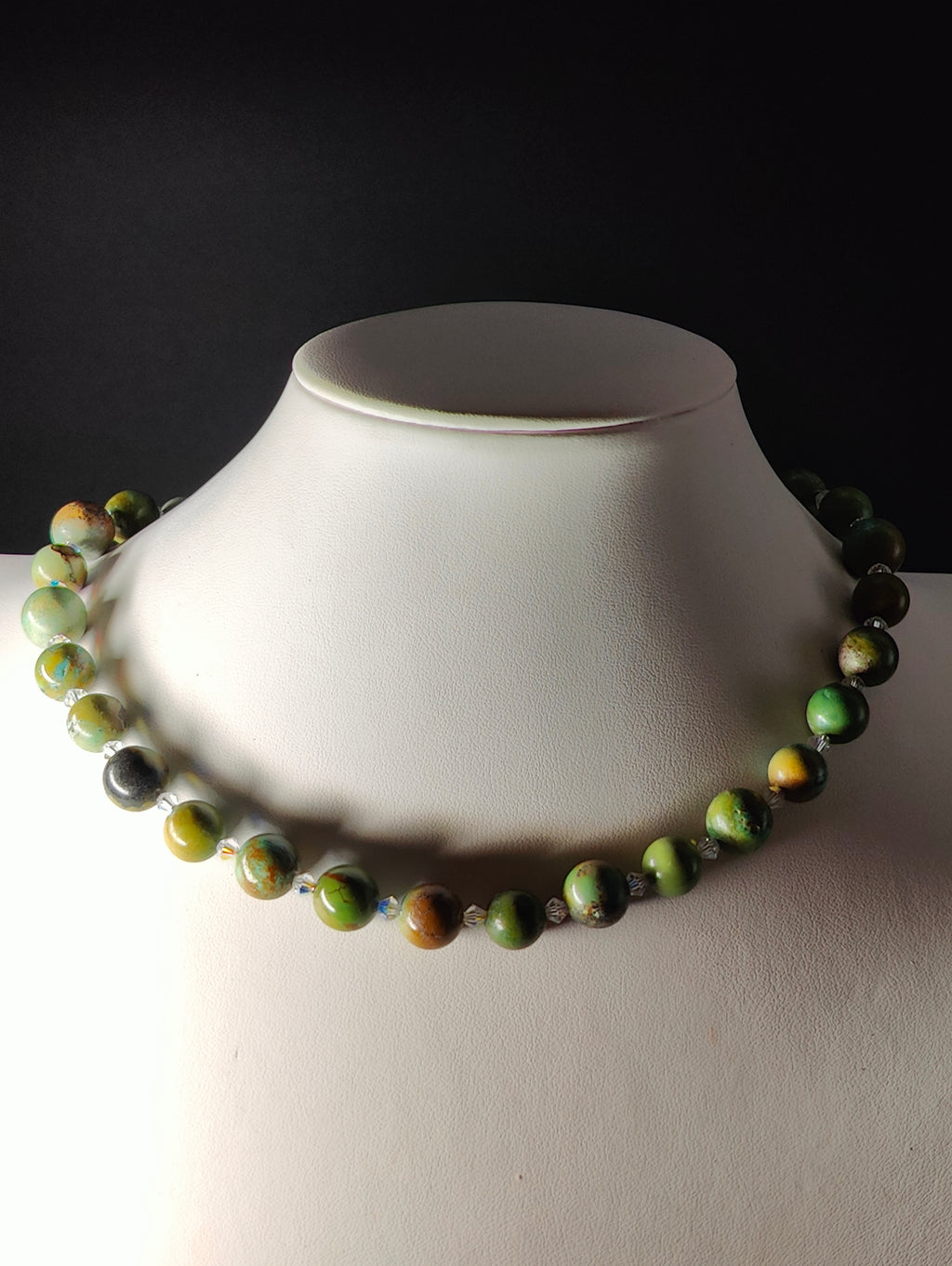 Jasper and Crystals Necklace