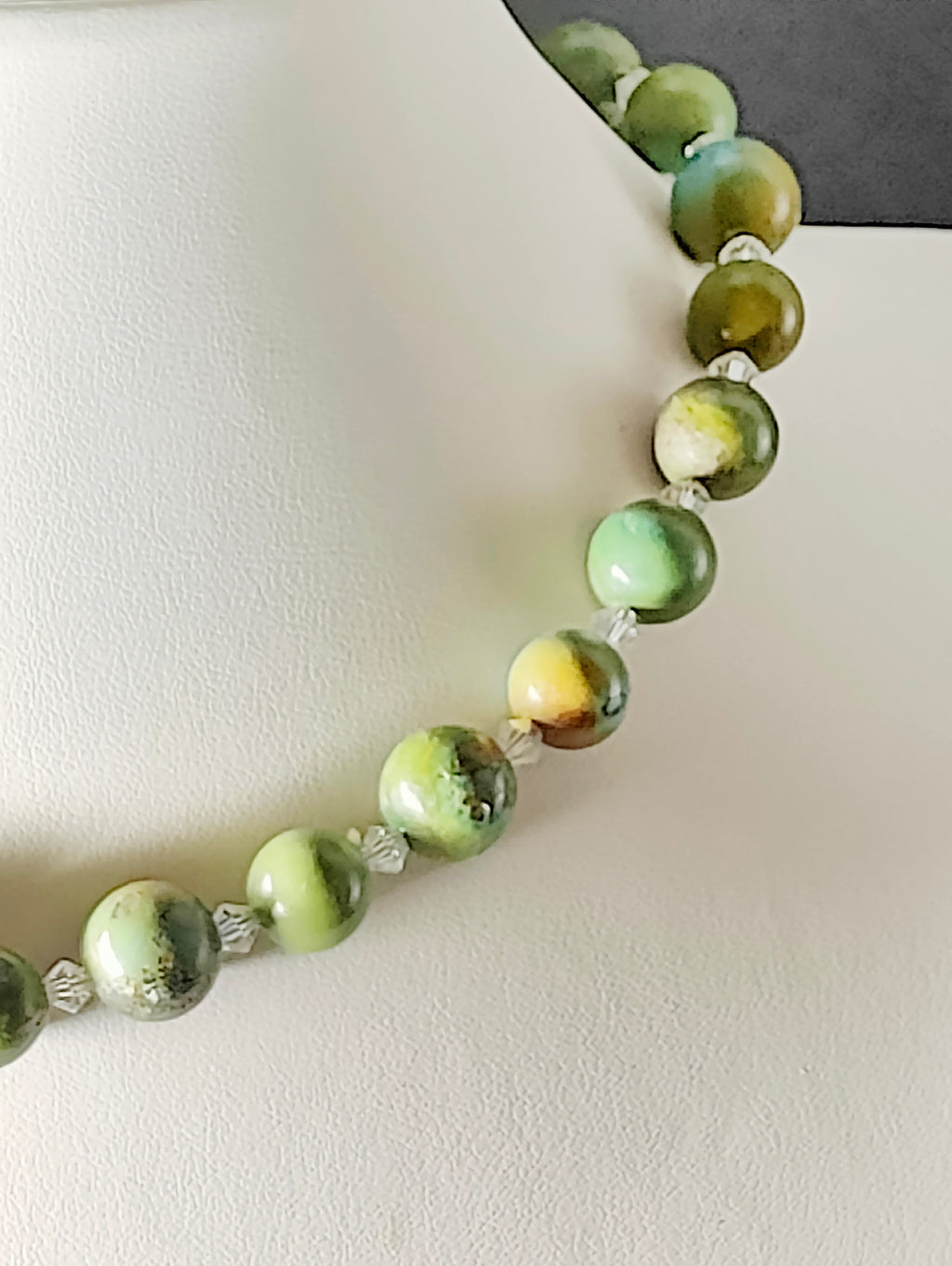 Jasper and Crystals Necklace