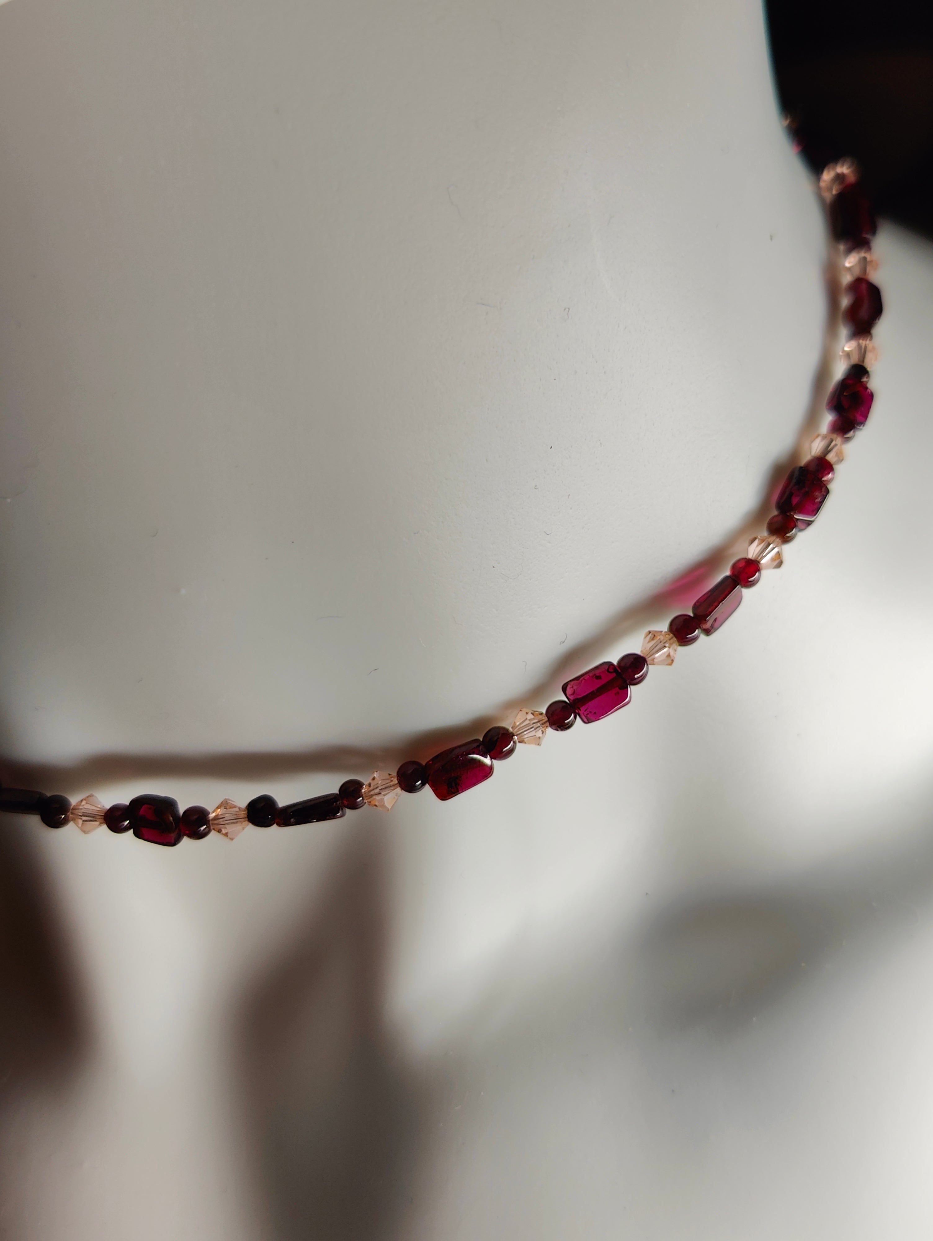 Garnet Sparkle Necklace