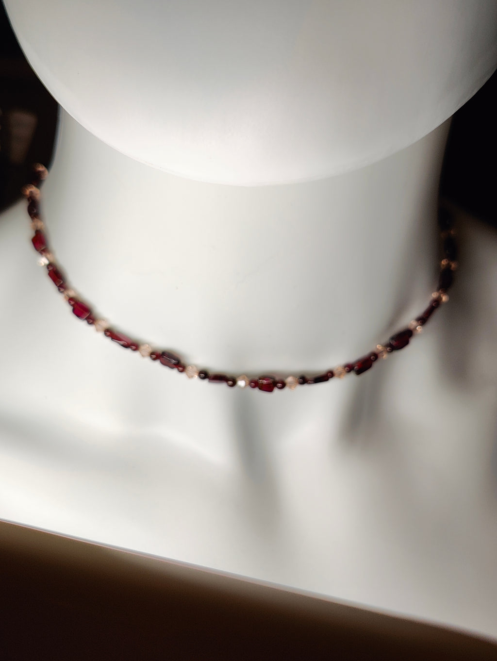 Garnet Sparkle Necklace