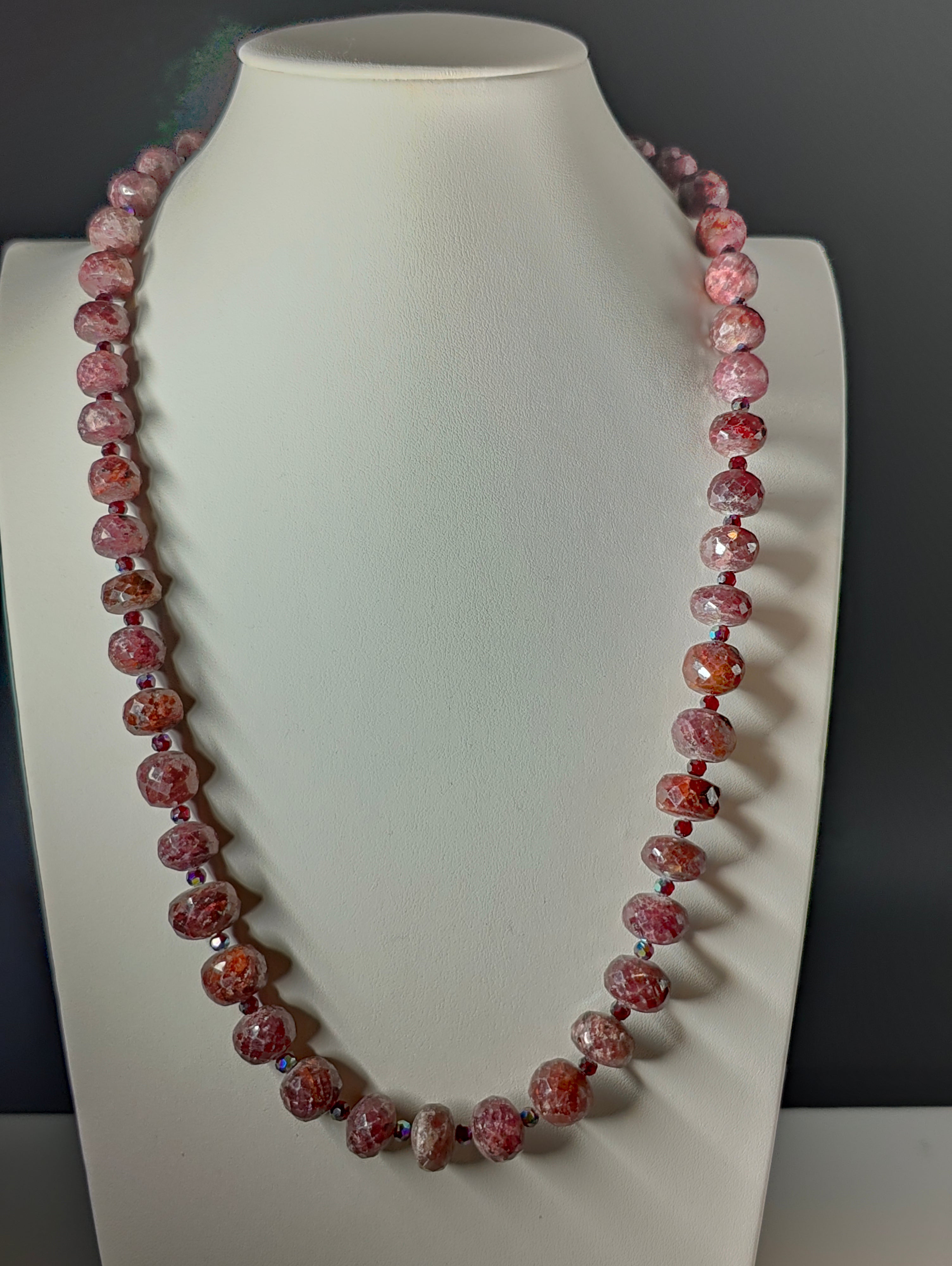 Raw Rubies Necklace