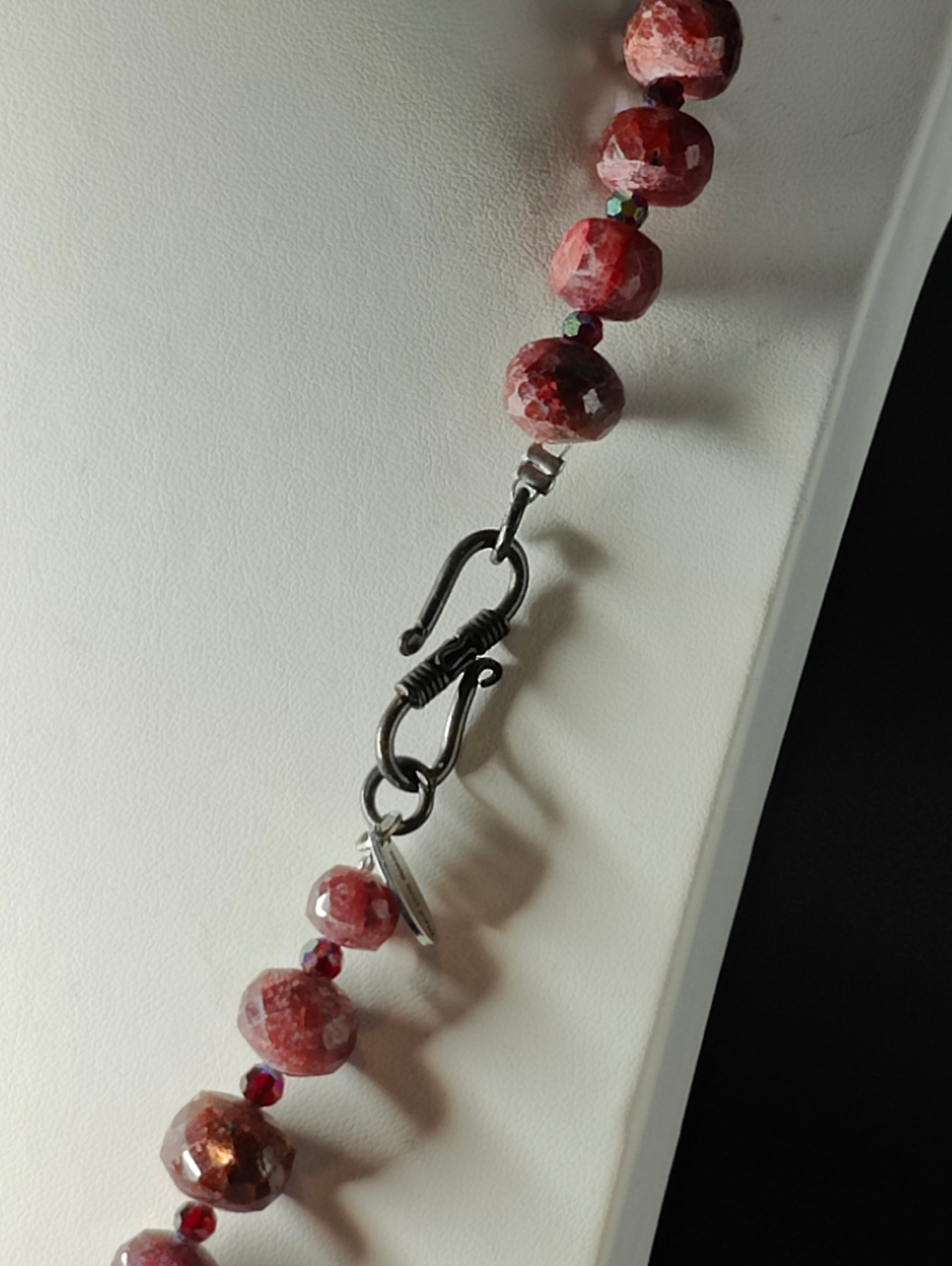 Raw Rubies Necklace