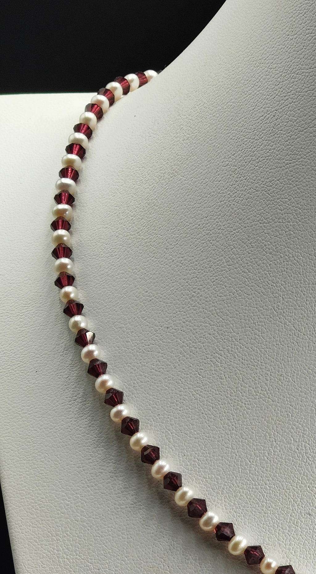 Wine and Pearls Necklace