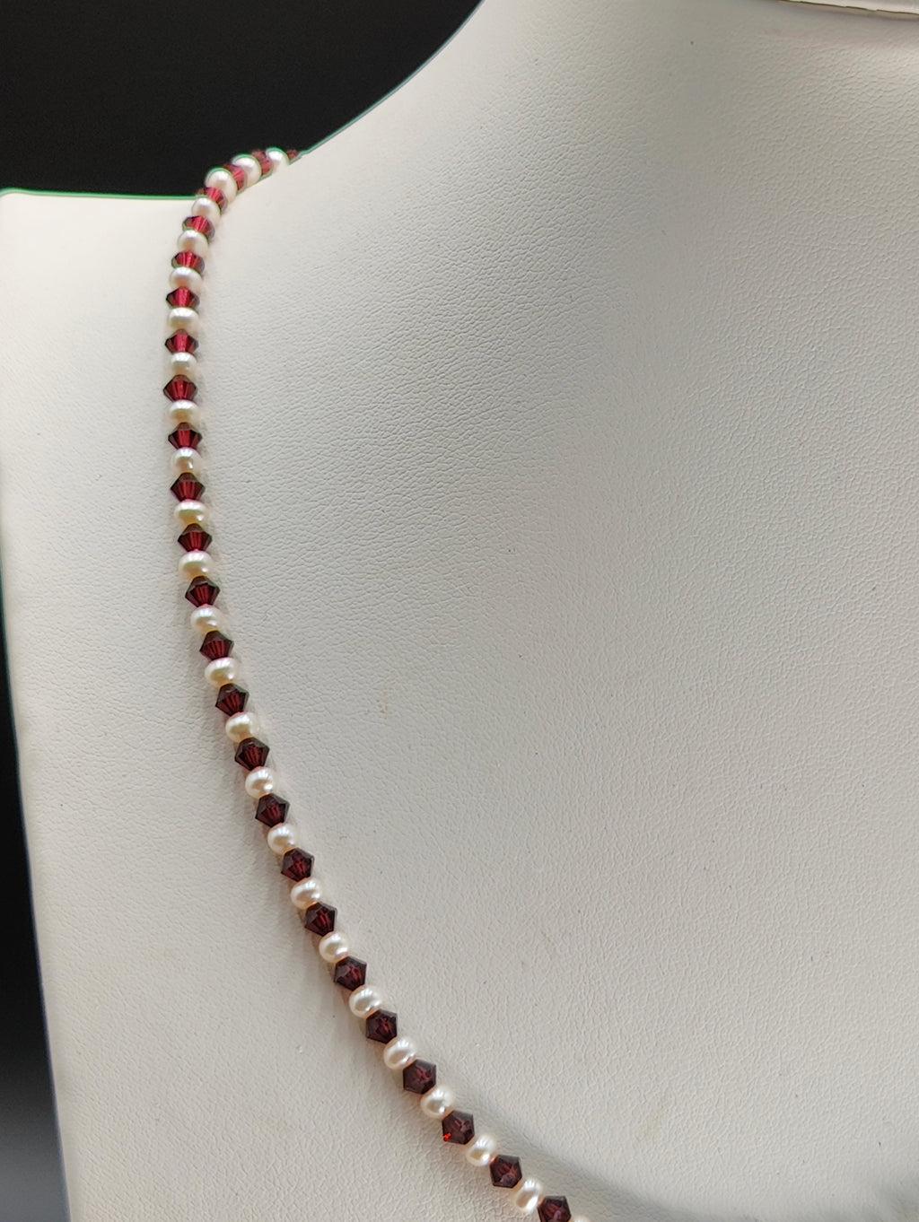 Wine and Pearls Necklace