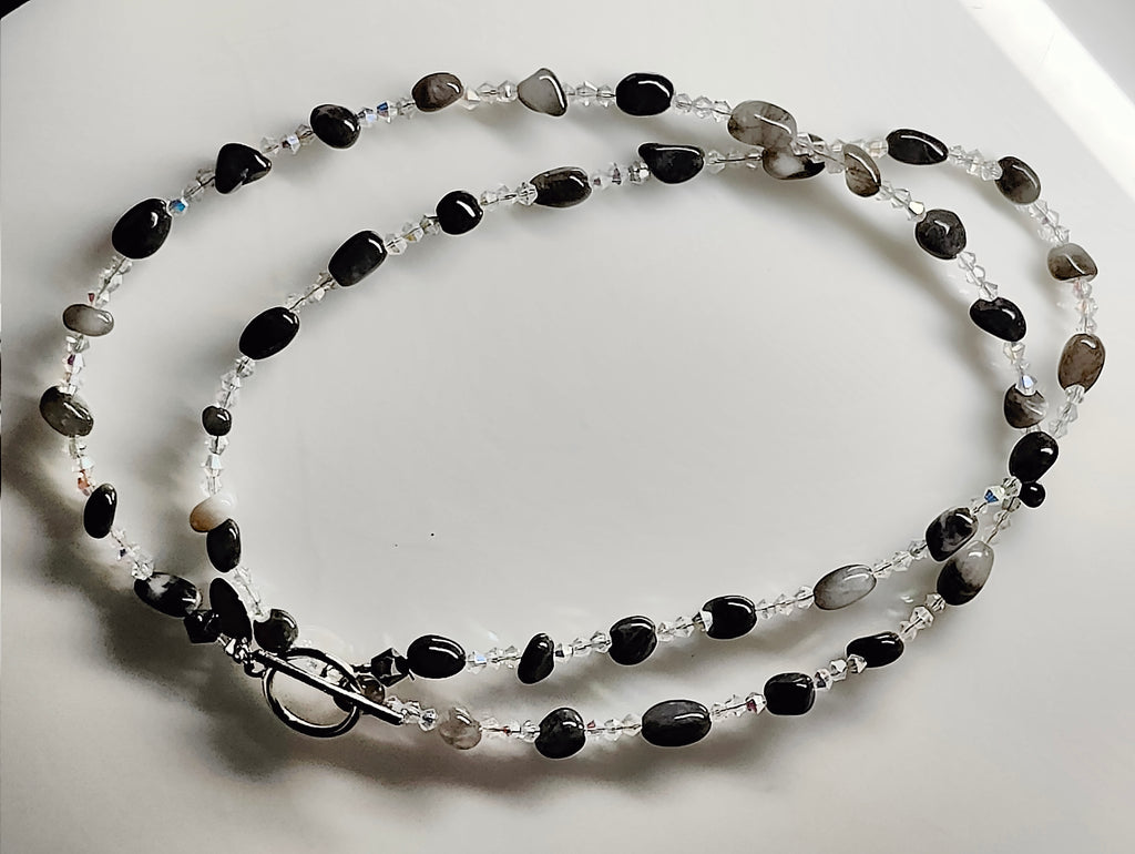 Crystals and Pebbles Necklace