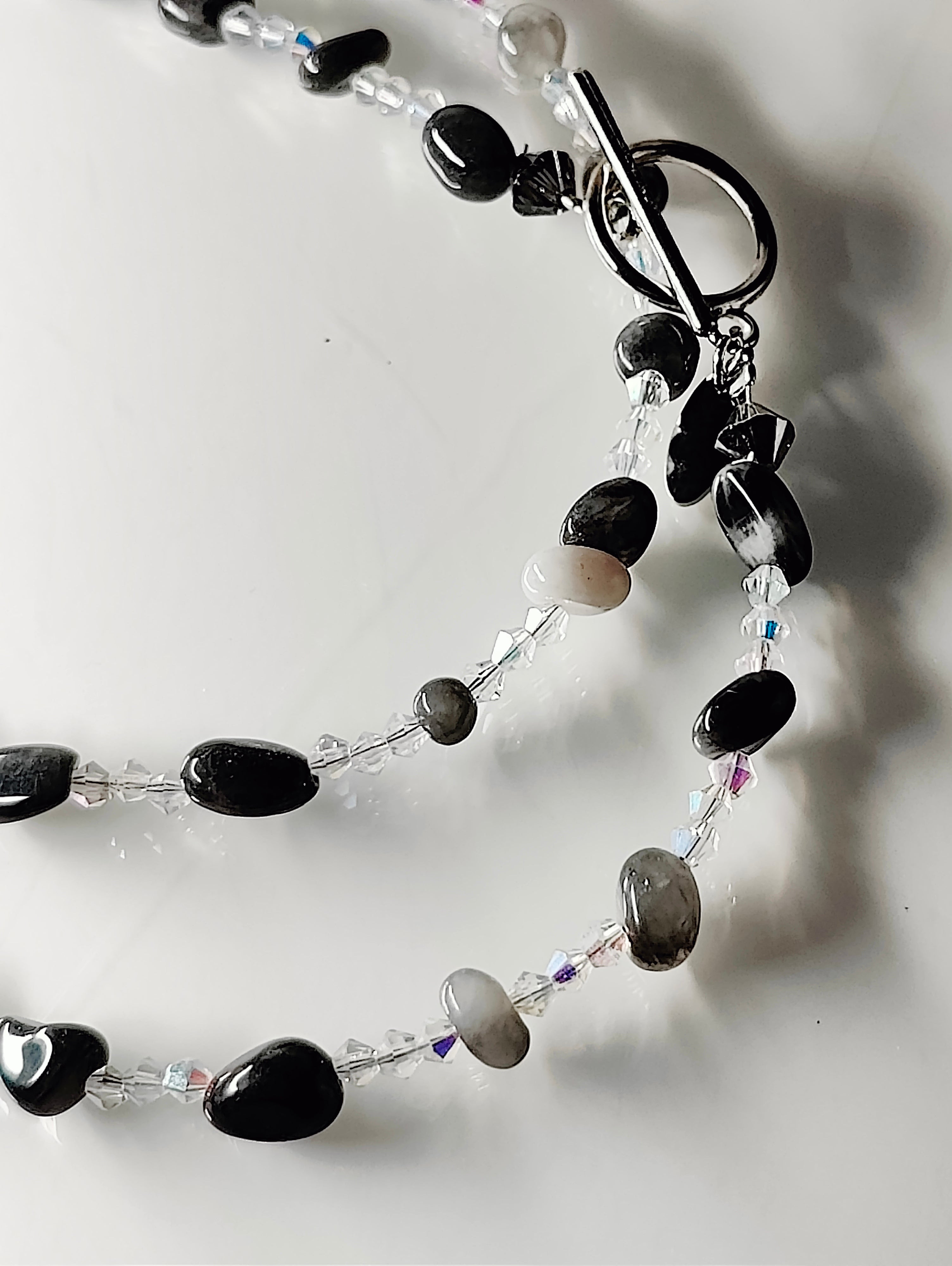 Crystals and Pebbles Necklace