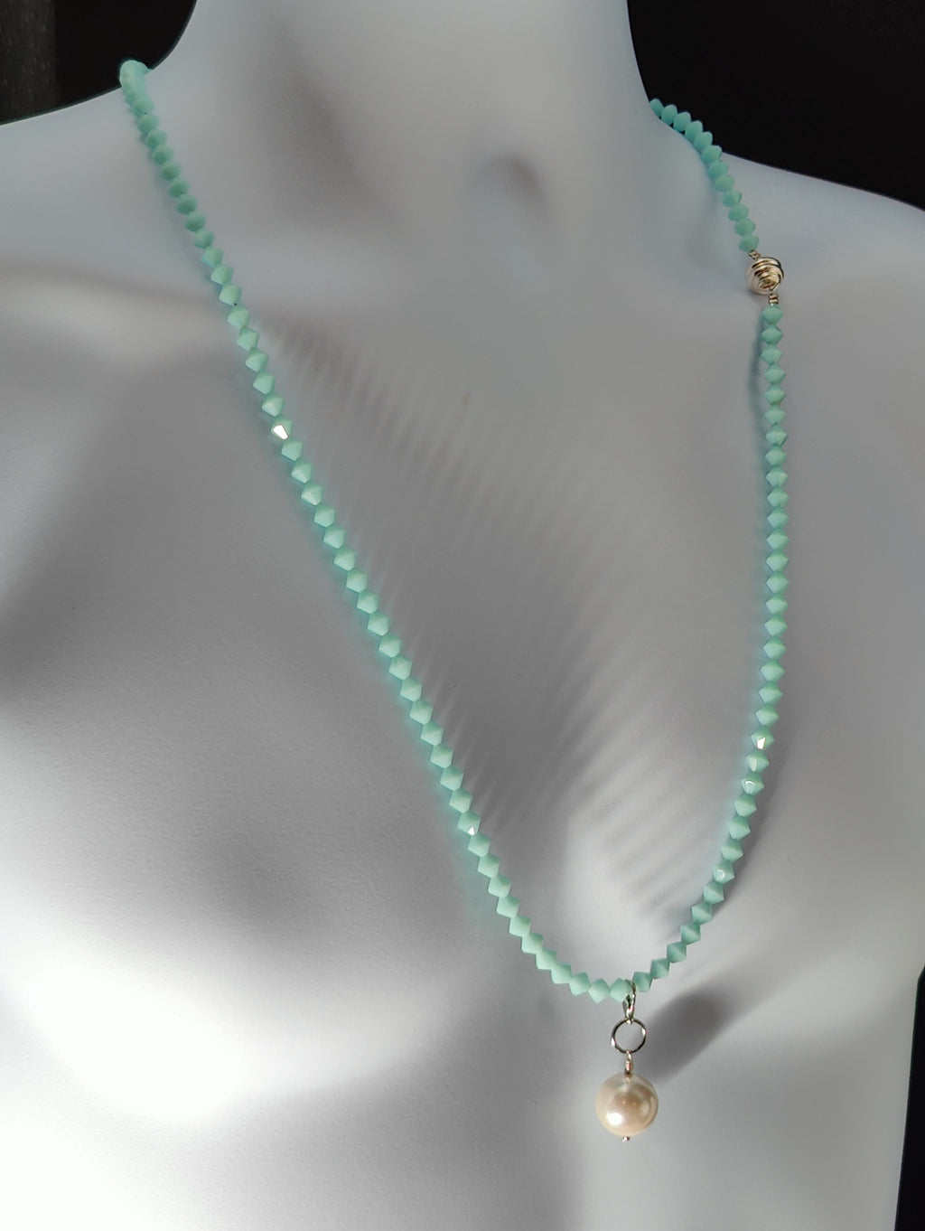 Aqua Crystals Necklace