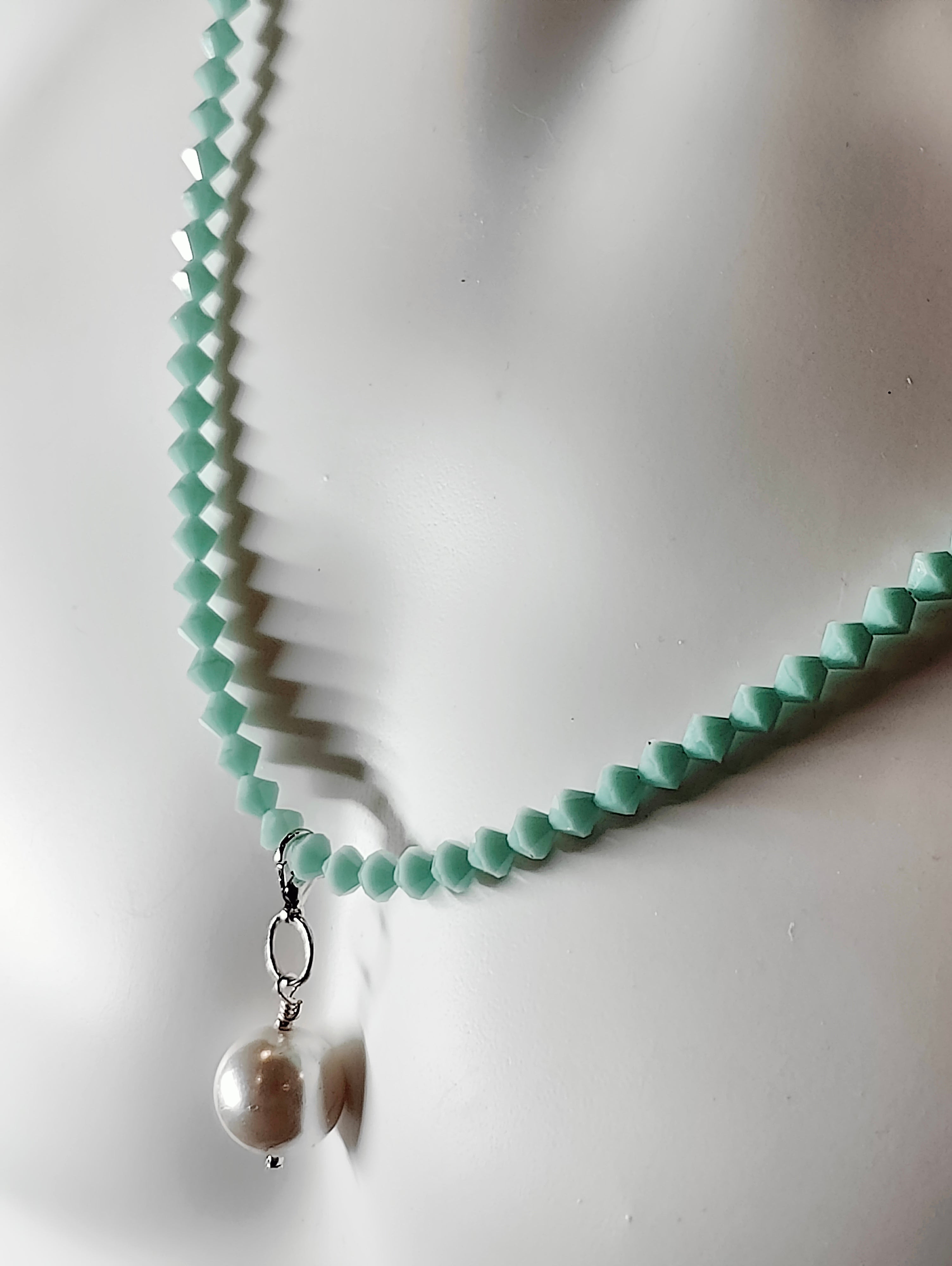 Aqua Crystals Necklace