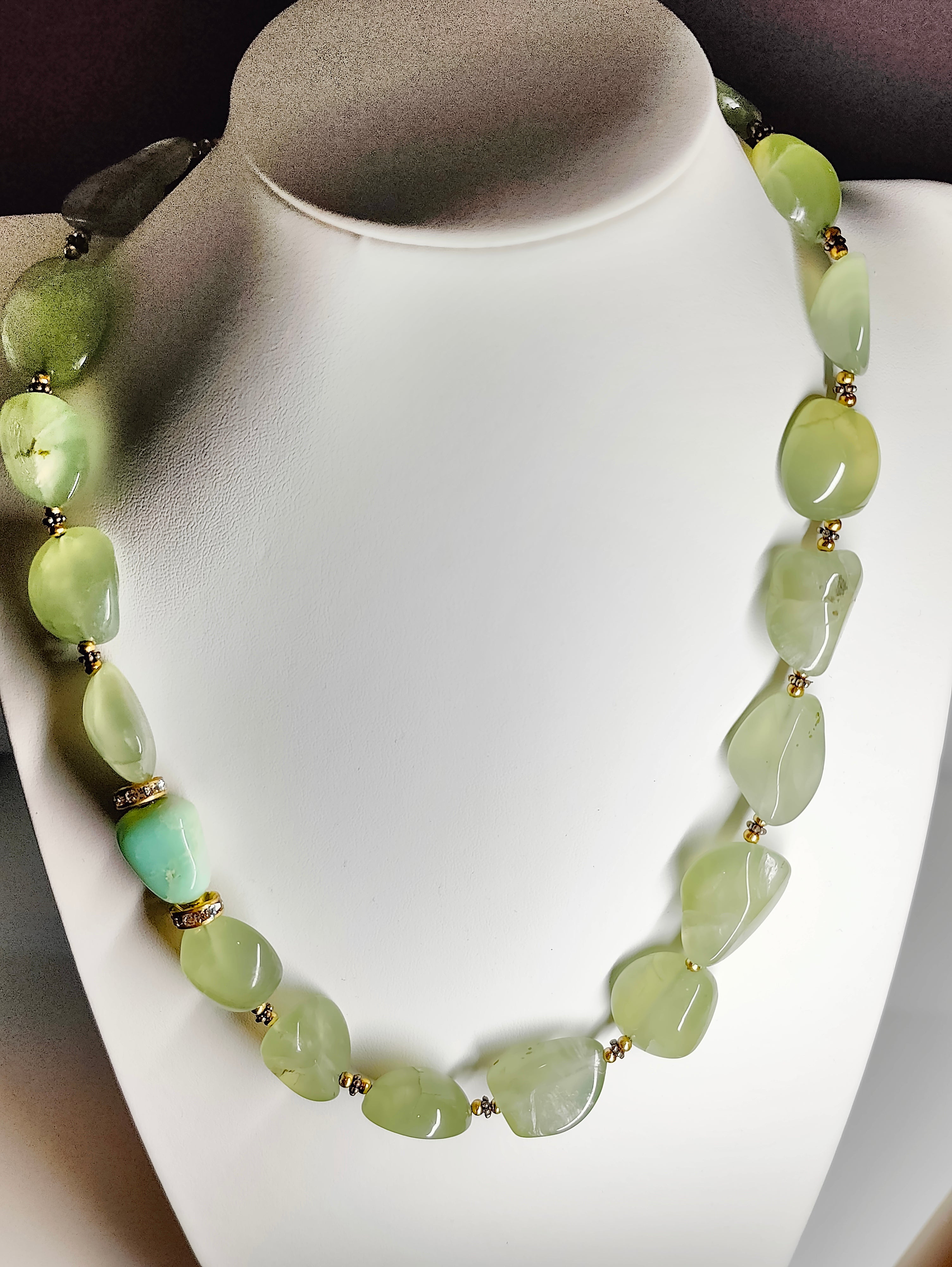 Polished Green Necklace