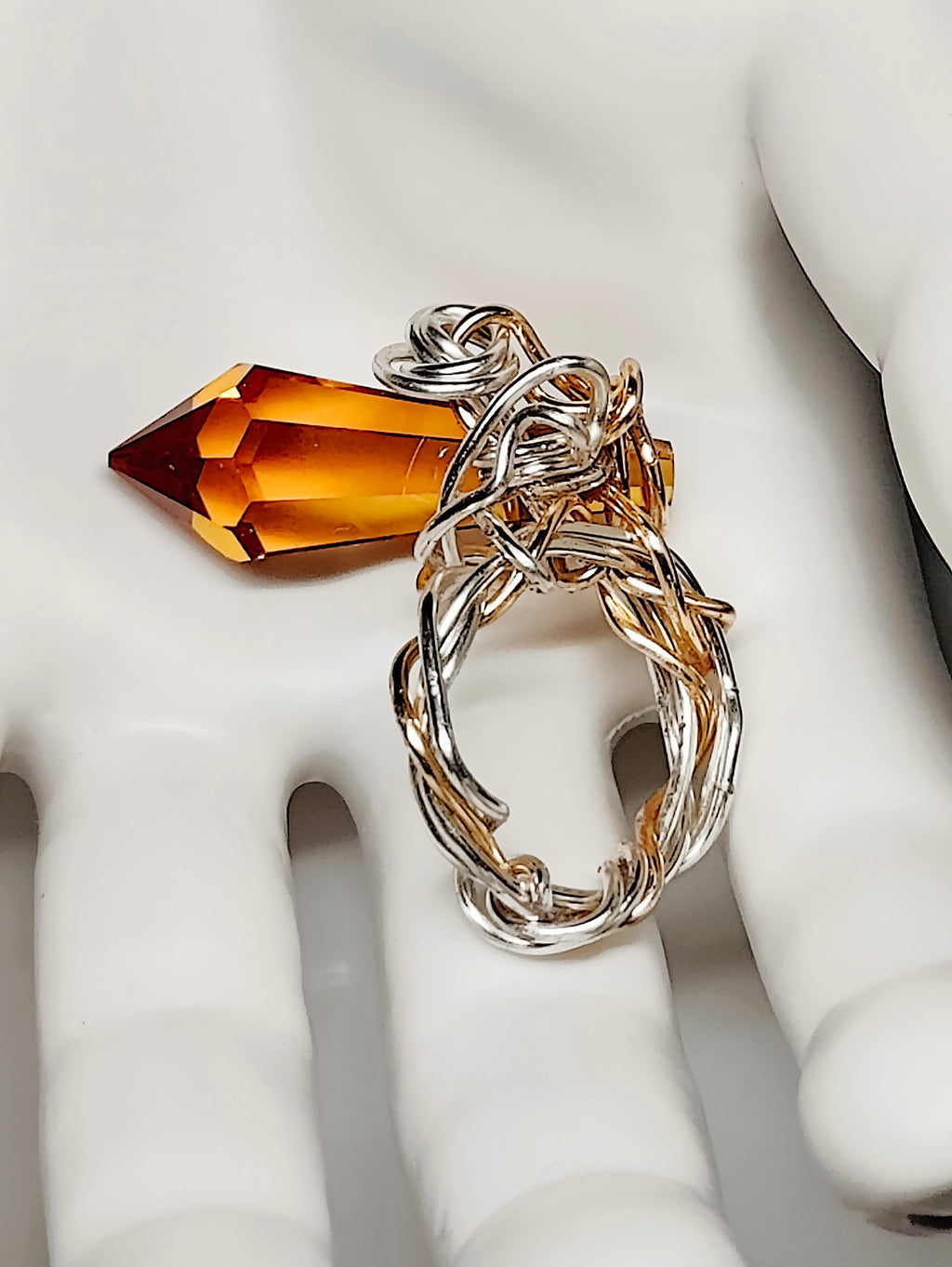 Royal Amber Cocktail Ring
