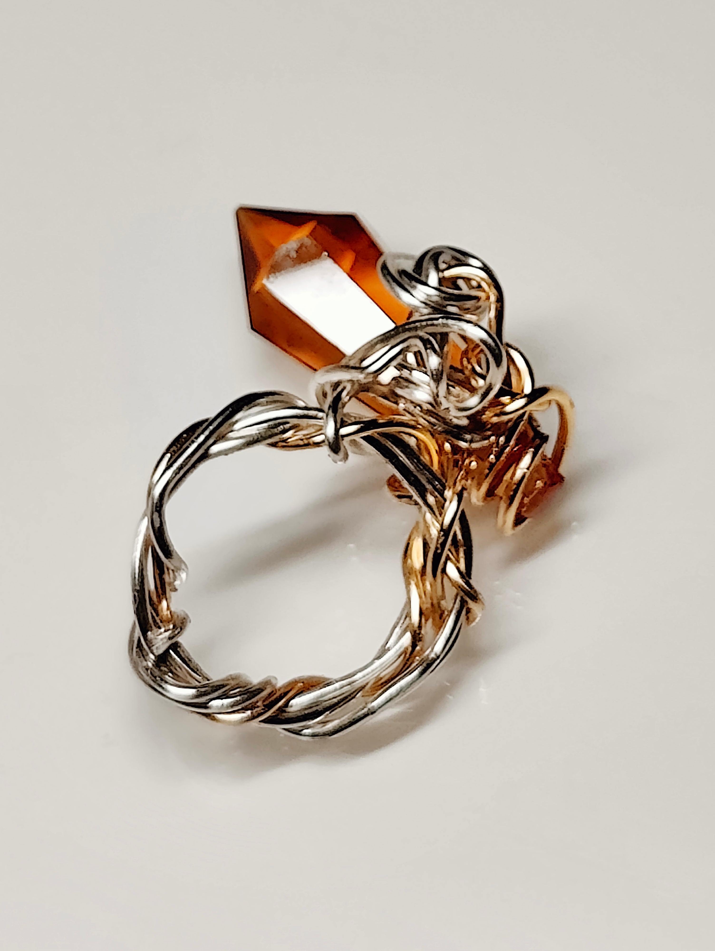 Royal Amber Cocktail Ring