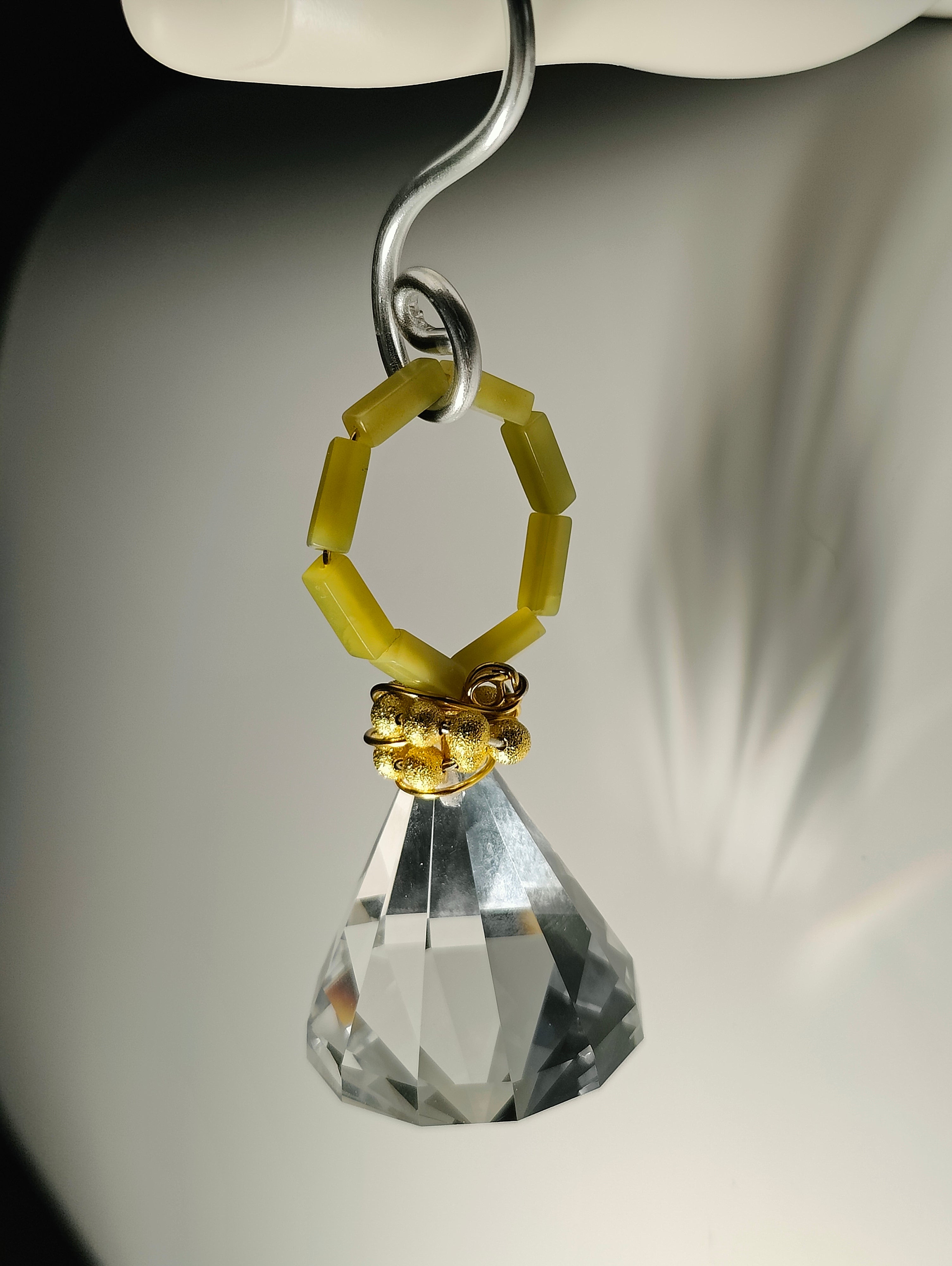 Jade and Crystal Ornament