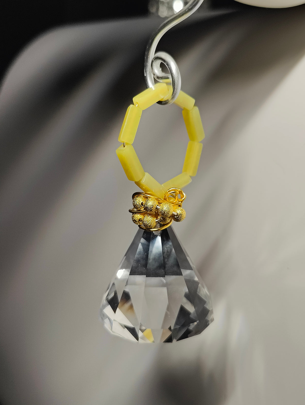 Jade and Crystal Ornament